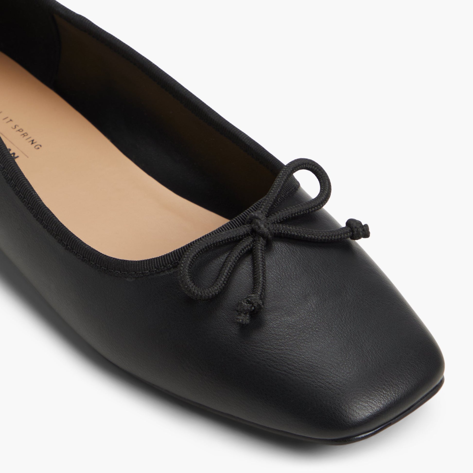 Test FR:Close-up of the Noir Camiille Ballerines