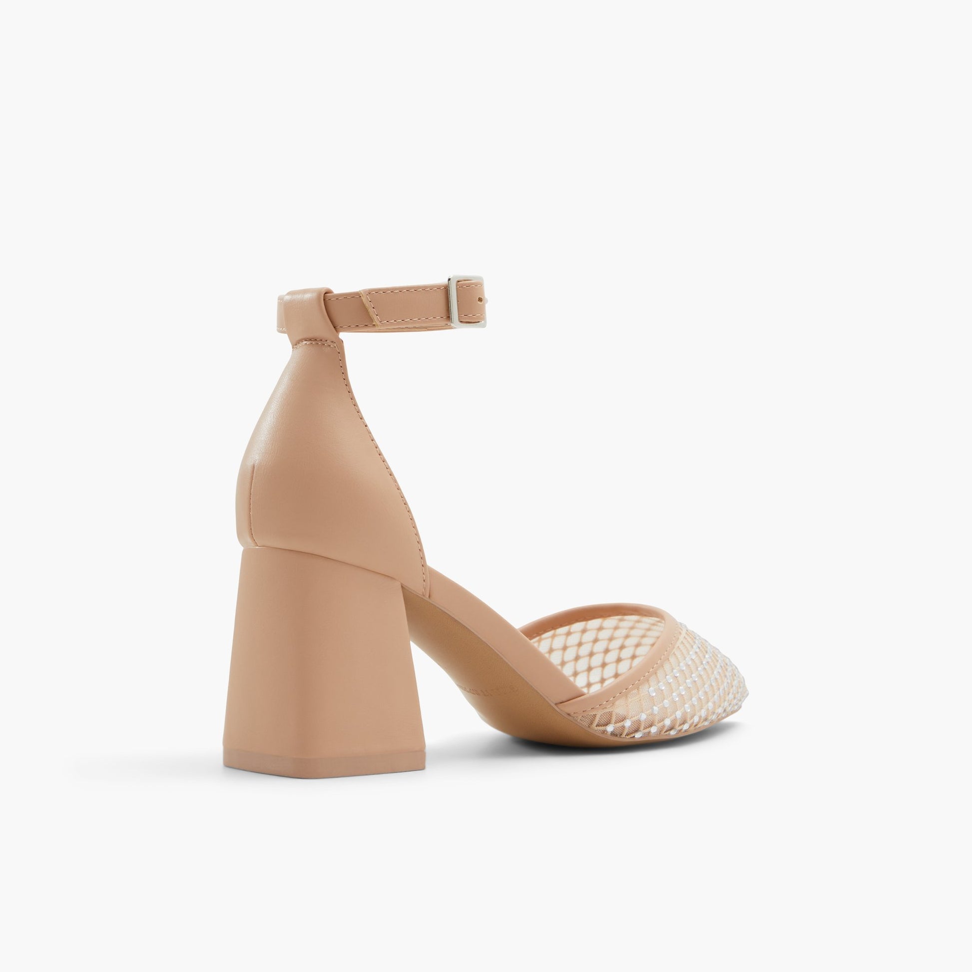 Three-quarter angle of Other Beige Daliaa Mid heels's back side