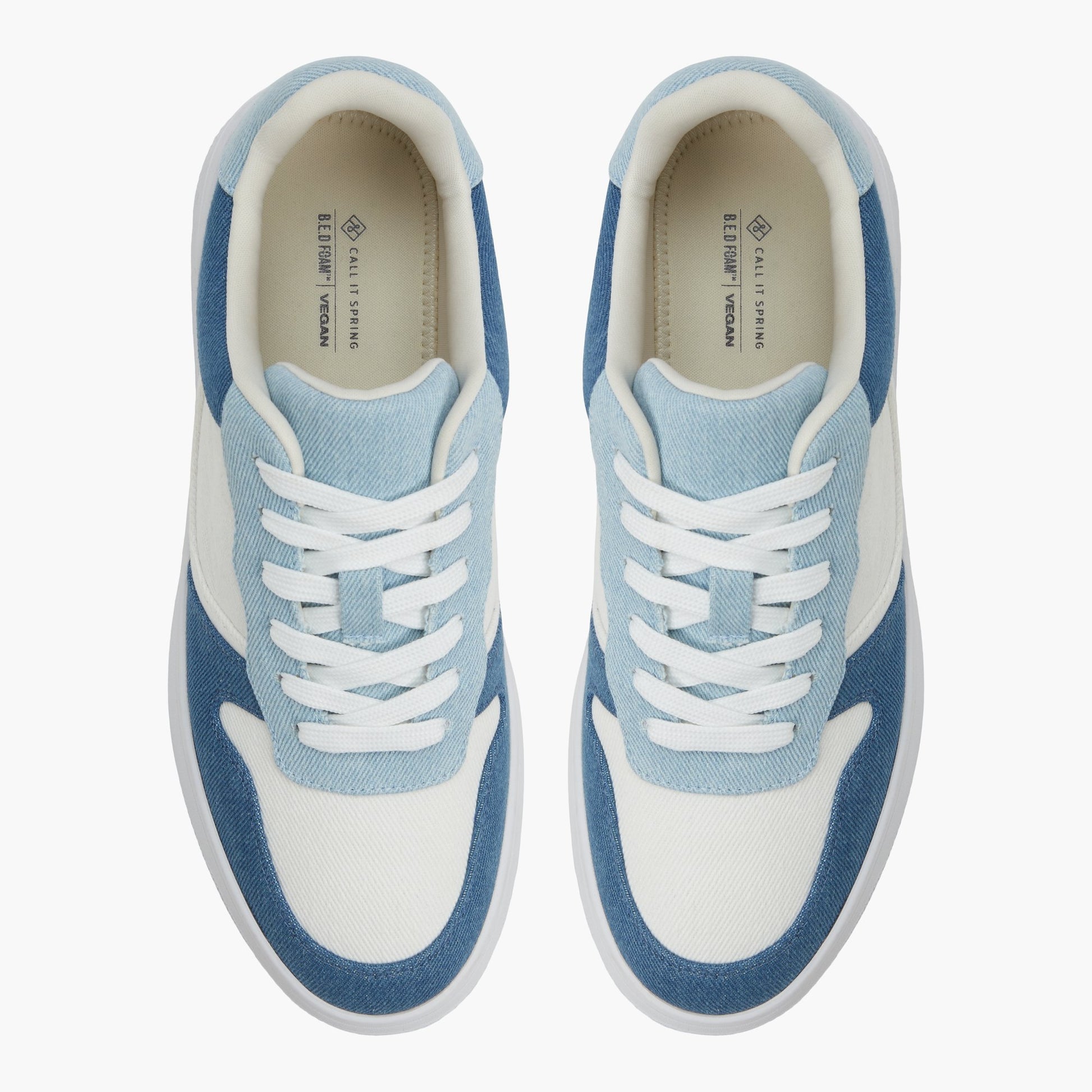 Test FR:Top-down view of the Denim Freshh_h Sneakers bas
