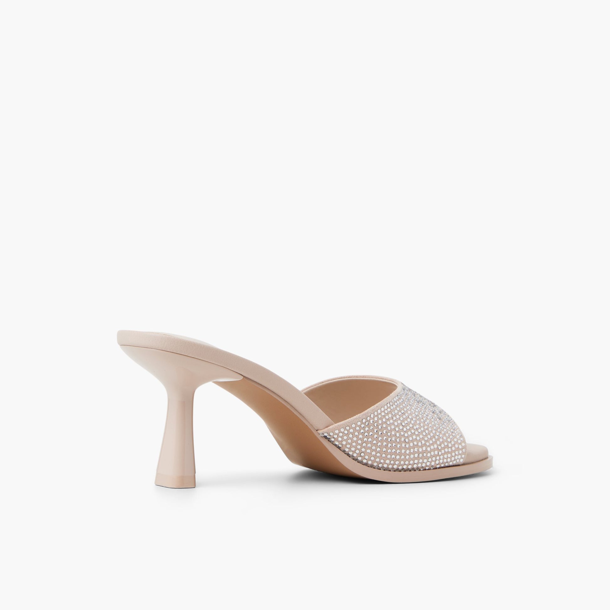 Three-quarter angle of Bone Cassiee Mule Sandals's back side