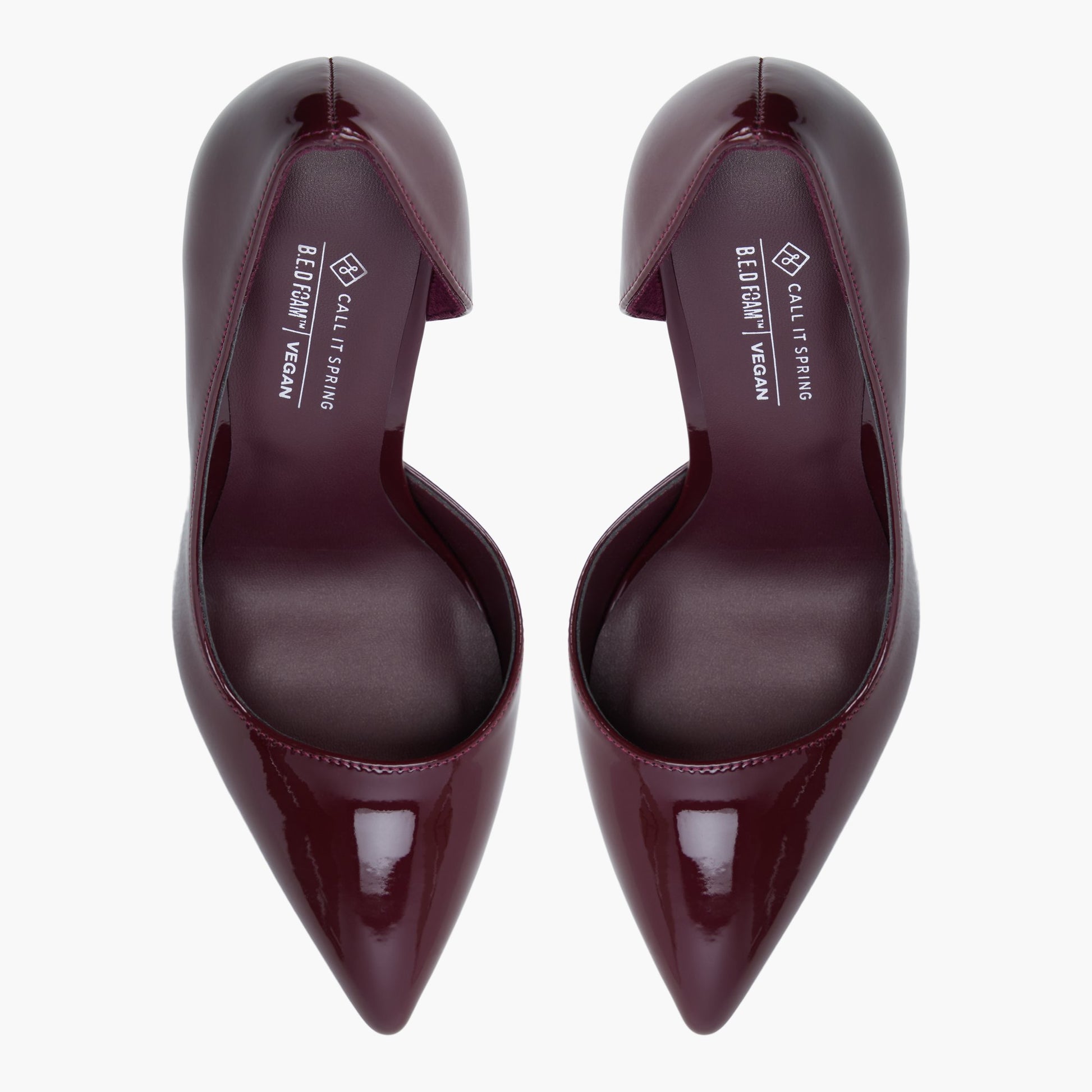 Top-down view of the Bordo Mesmerize High heel pumps