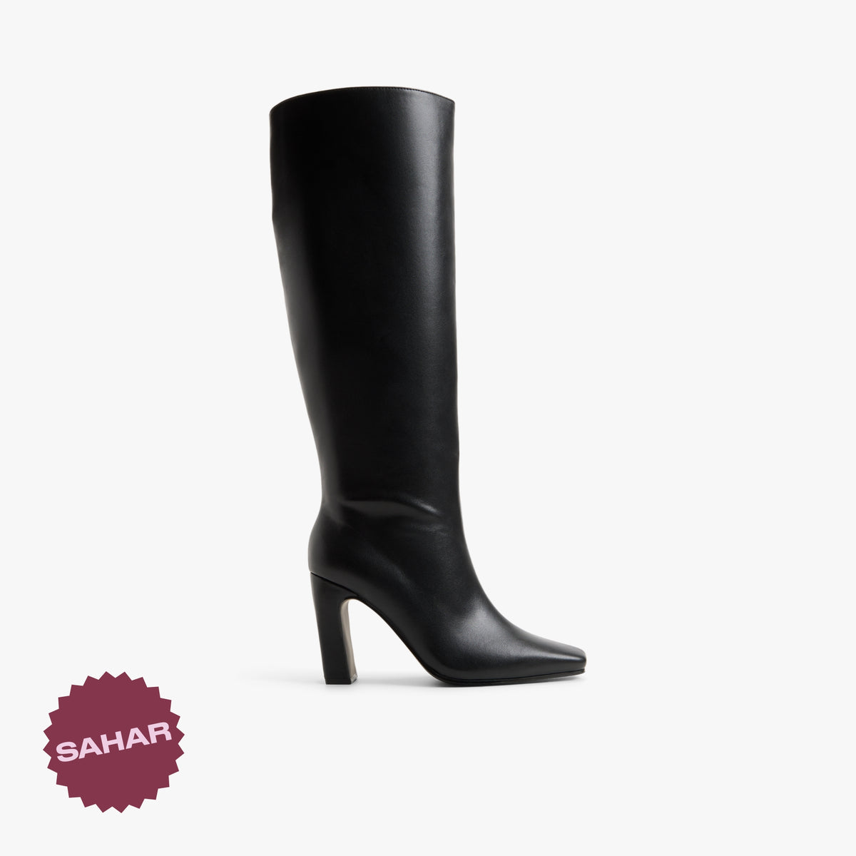 Main View of Black Nyxen Knee-High Boots for Womens