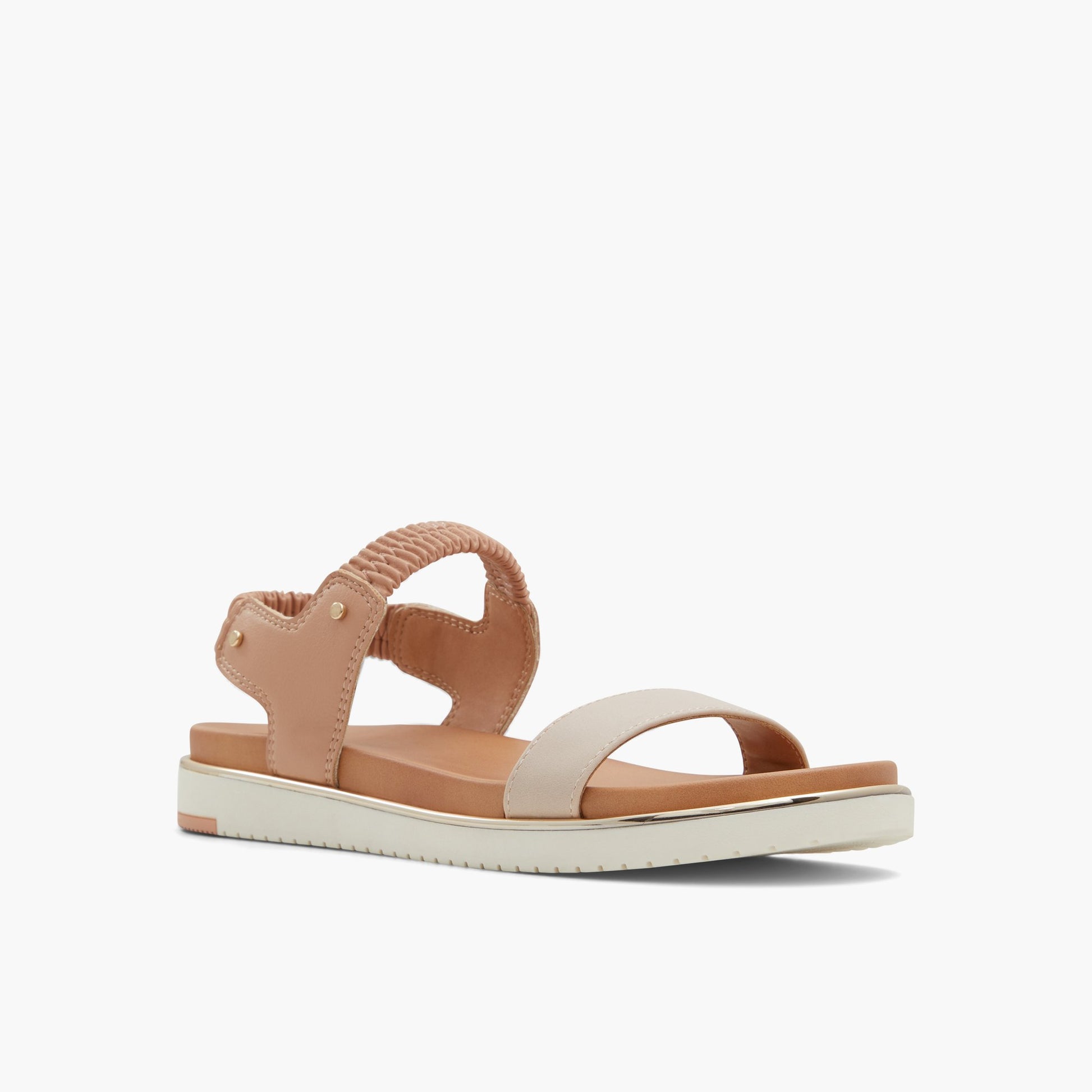 Three-quarter angle of Bone Rainia Sandals's front side
