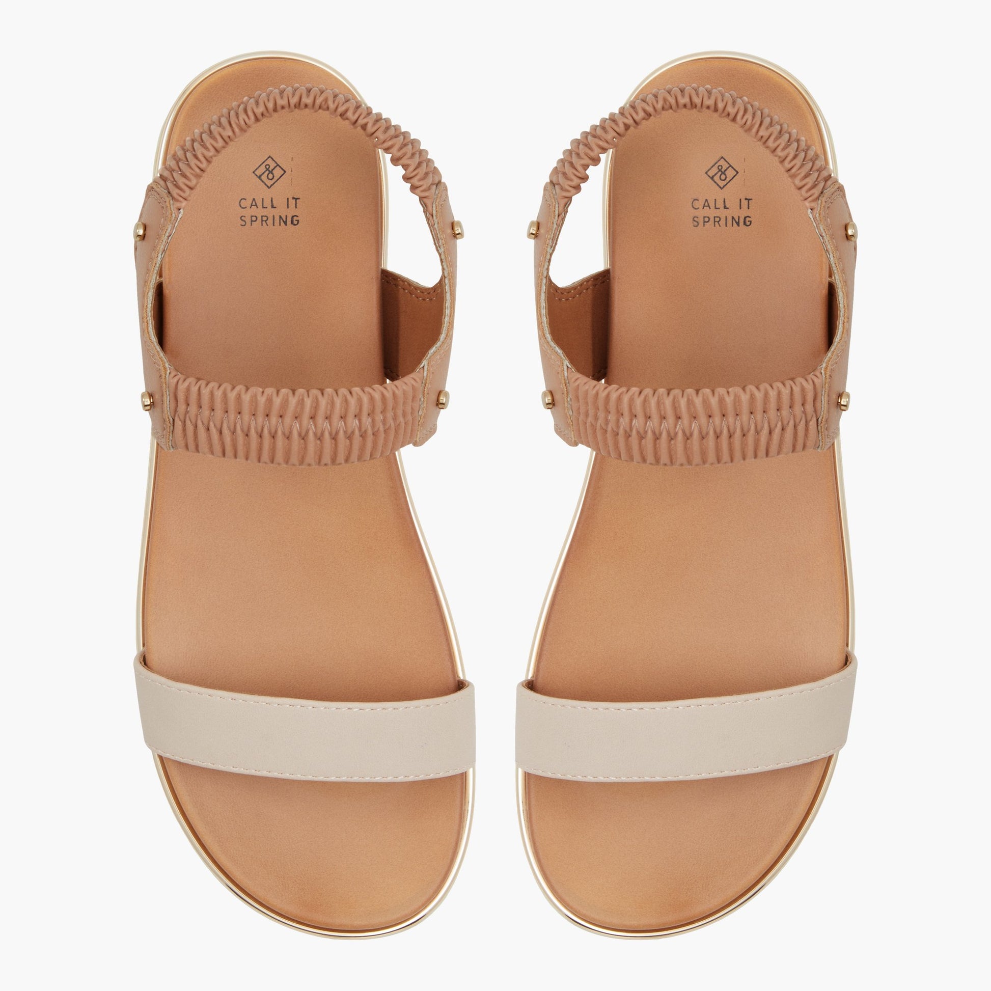 Top-down view of the Bone Rainia Sandals