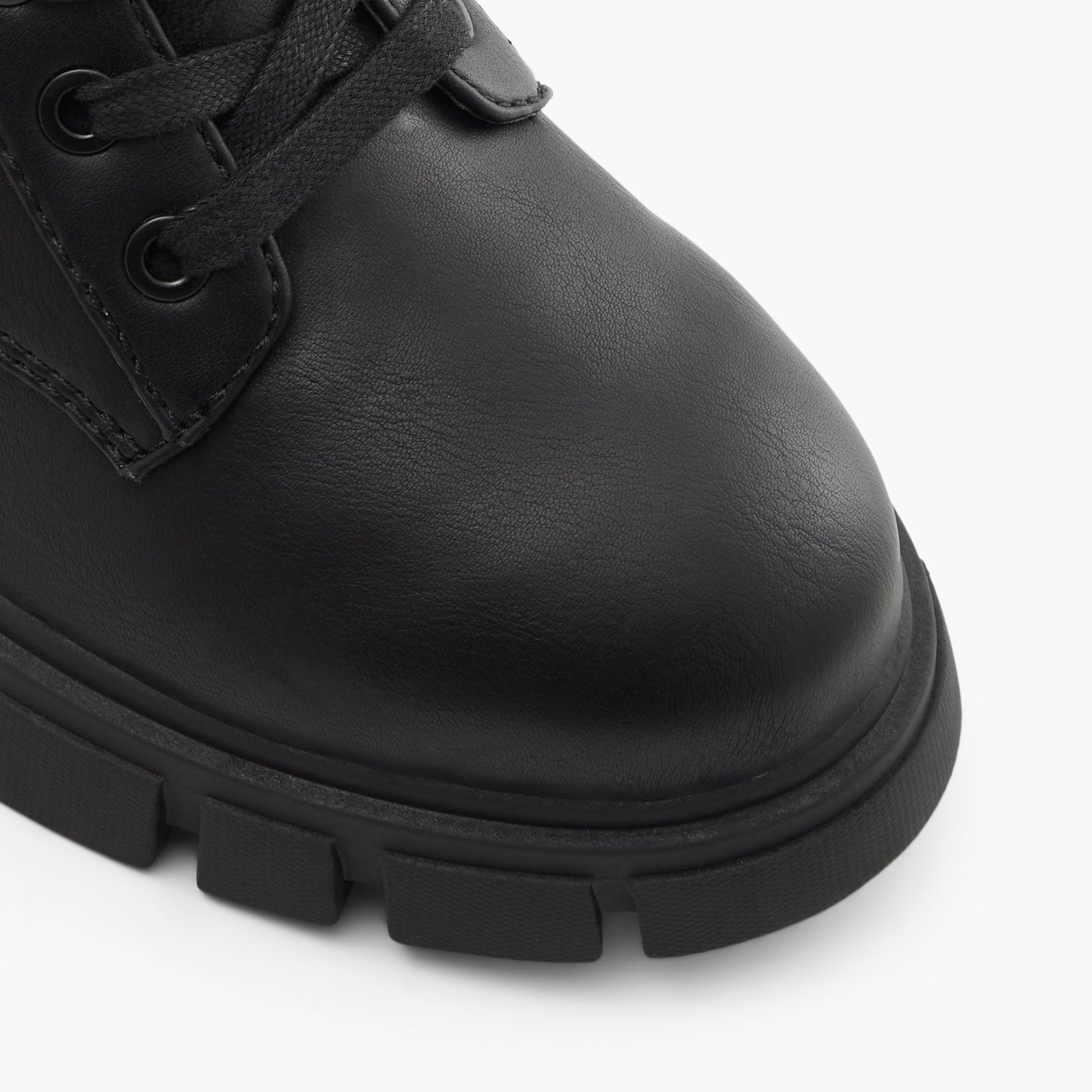 Close-up of the Black Robynn Heeled booties