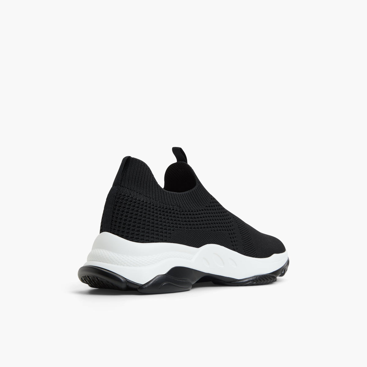 Three-quarter angle of Black Flexx Chunky sneakers's back side