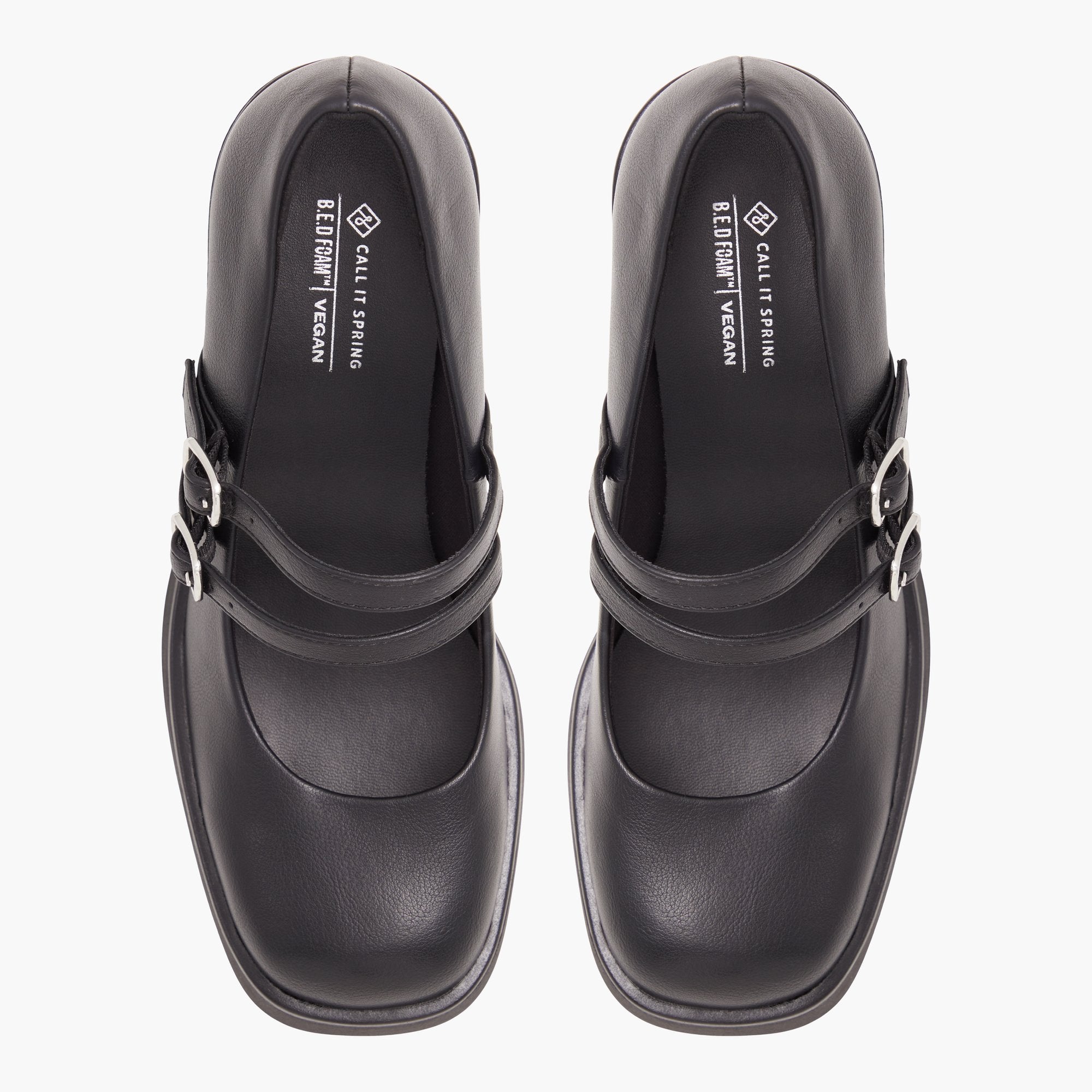 靴 KIMHEKIM MONROE SQUARE TOE FLATS (BLACK) MONROE SQUARE TOE FLATS (BLACK)