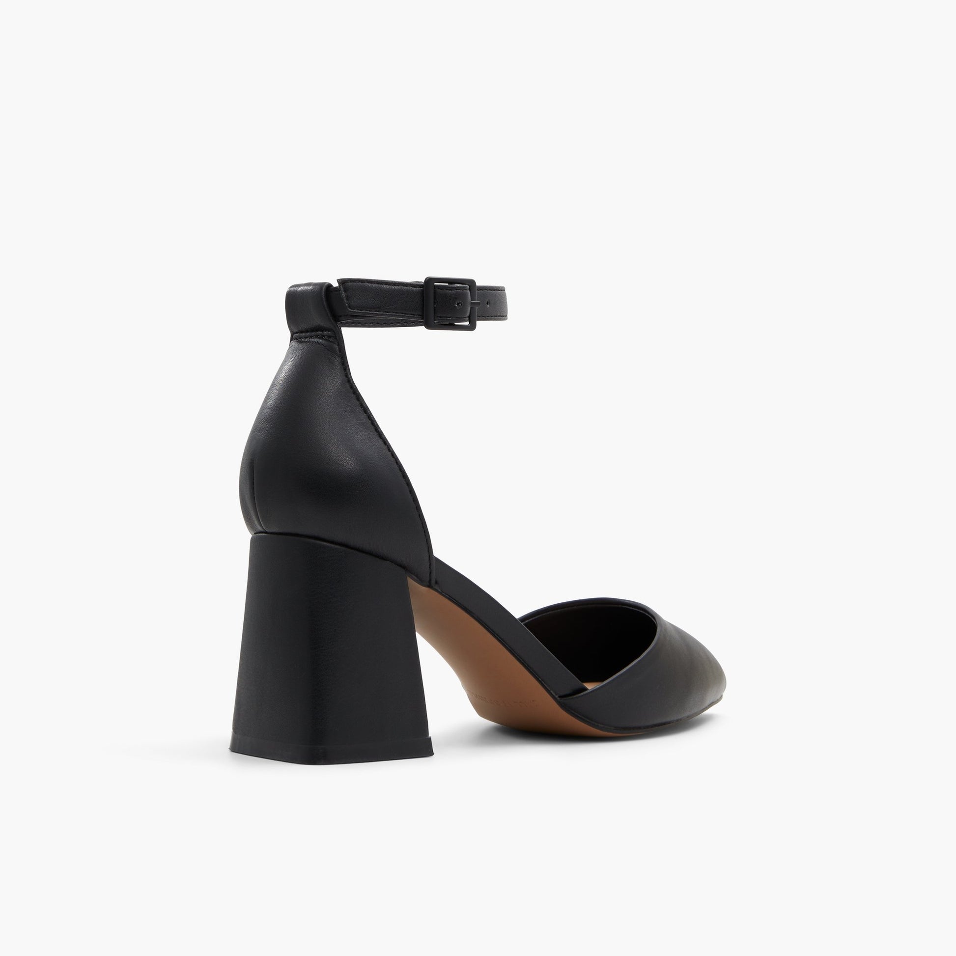Three-quarter angle of Black Daliaa Mid heels's back side