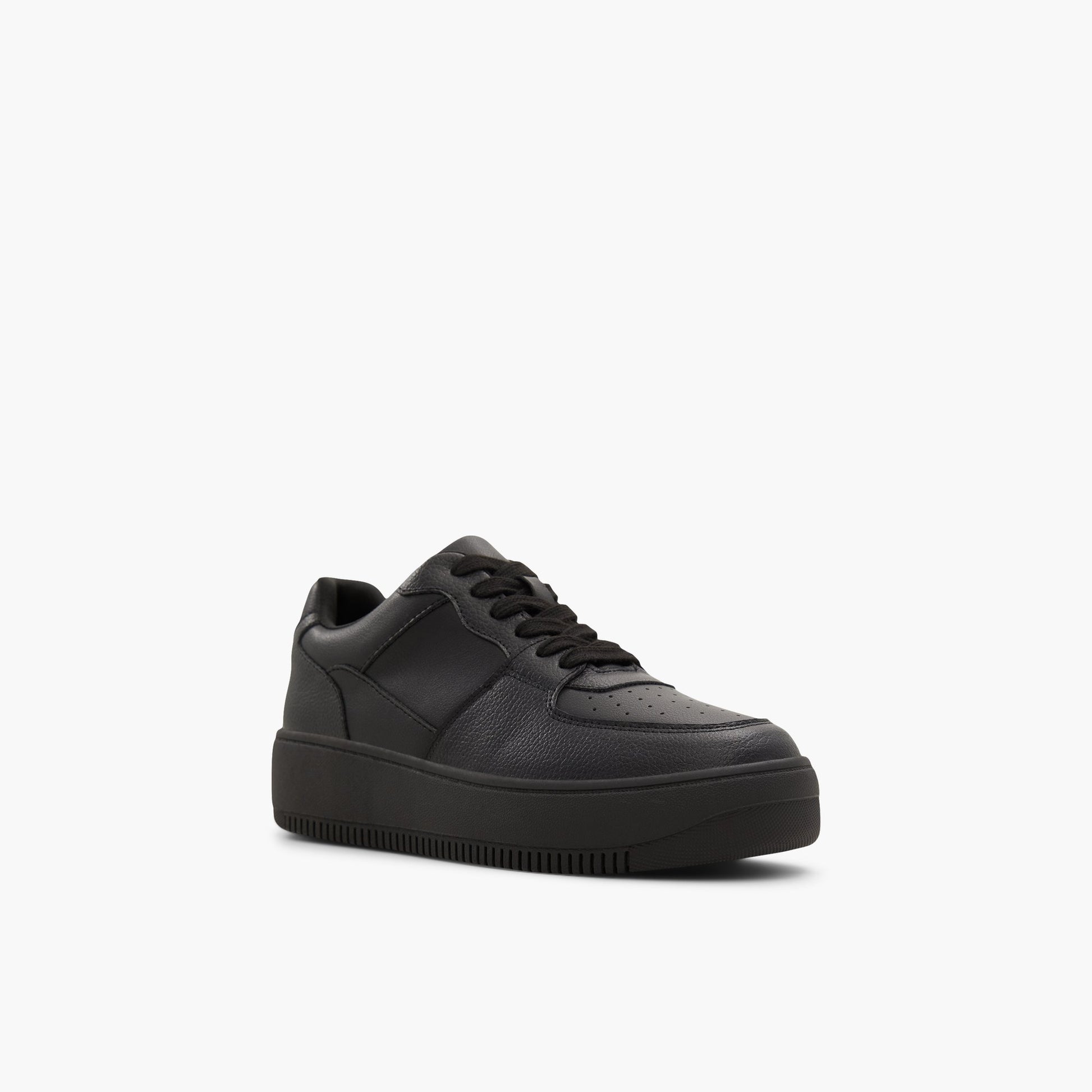 Three-quarter angle of Other Black Fresh Low top sneakers's front side
