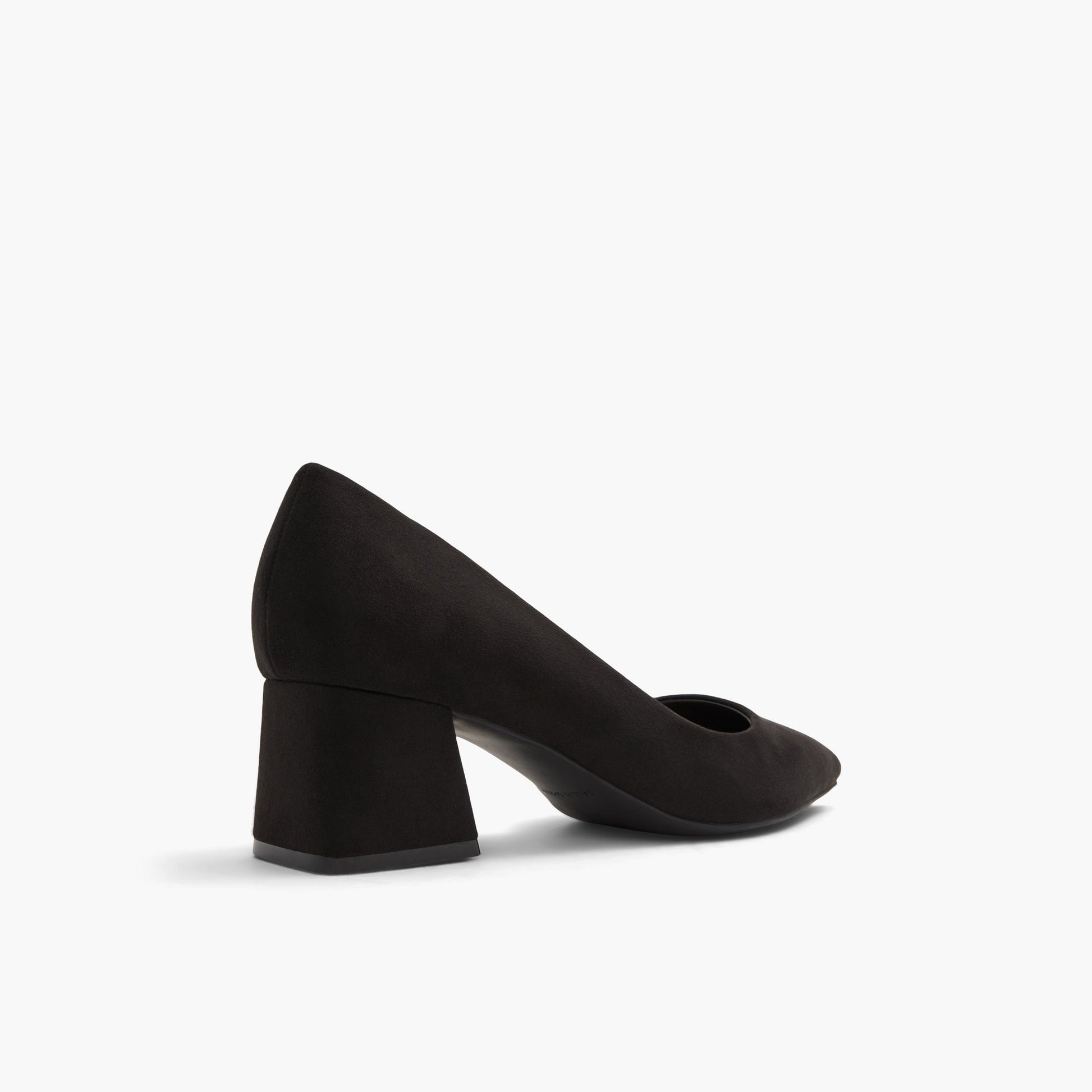 Three-quarter angle of Open Black Noriya Mid heels's back side