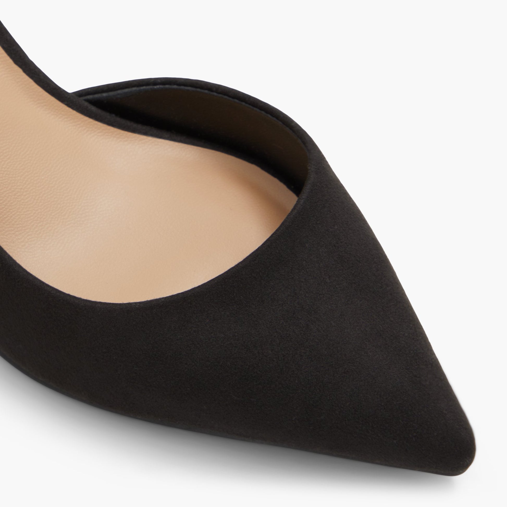 Close-up of the Open Black Noriya Mid heels