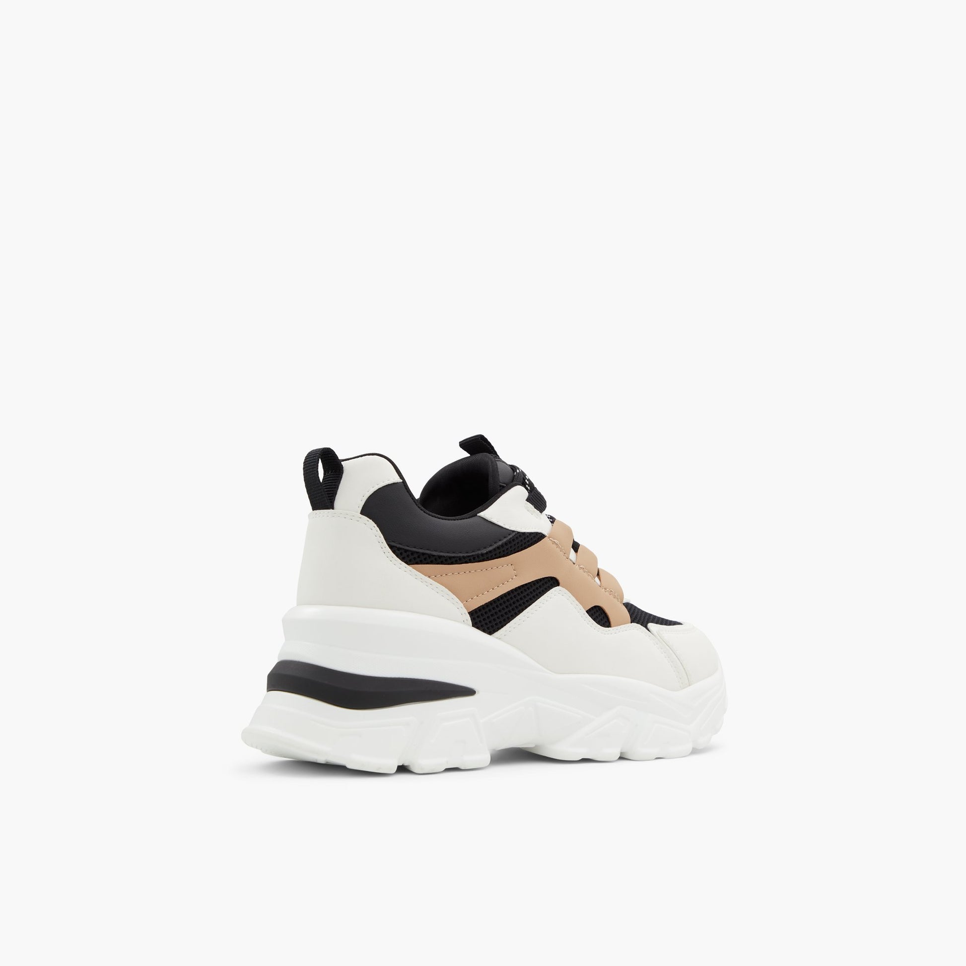Three-quarter angle of Black Multi Jennaa Chunky low top sneakers's back side