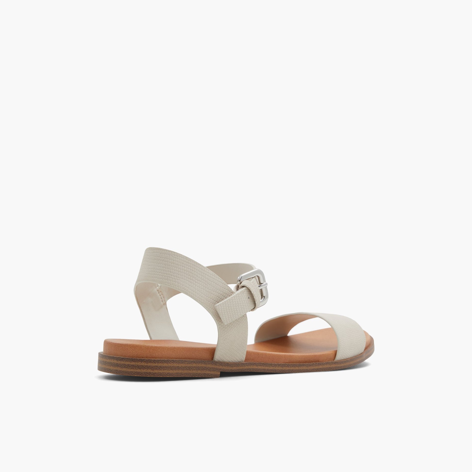 Three-quarter angle of Light Grey Cassiane Sandals's back side