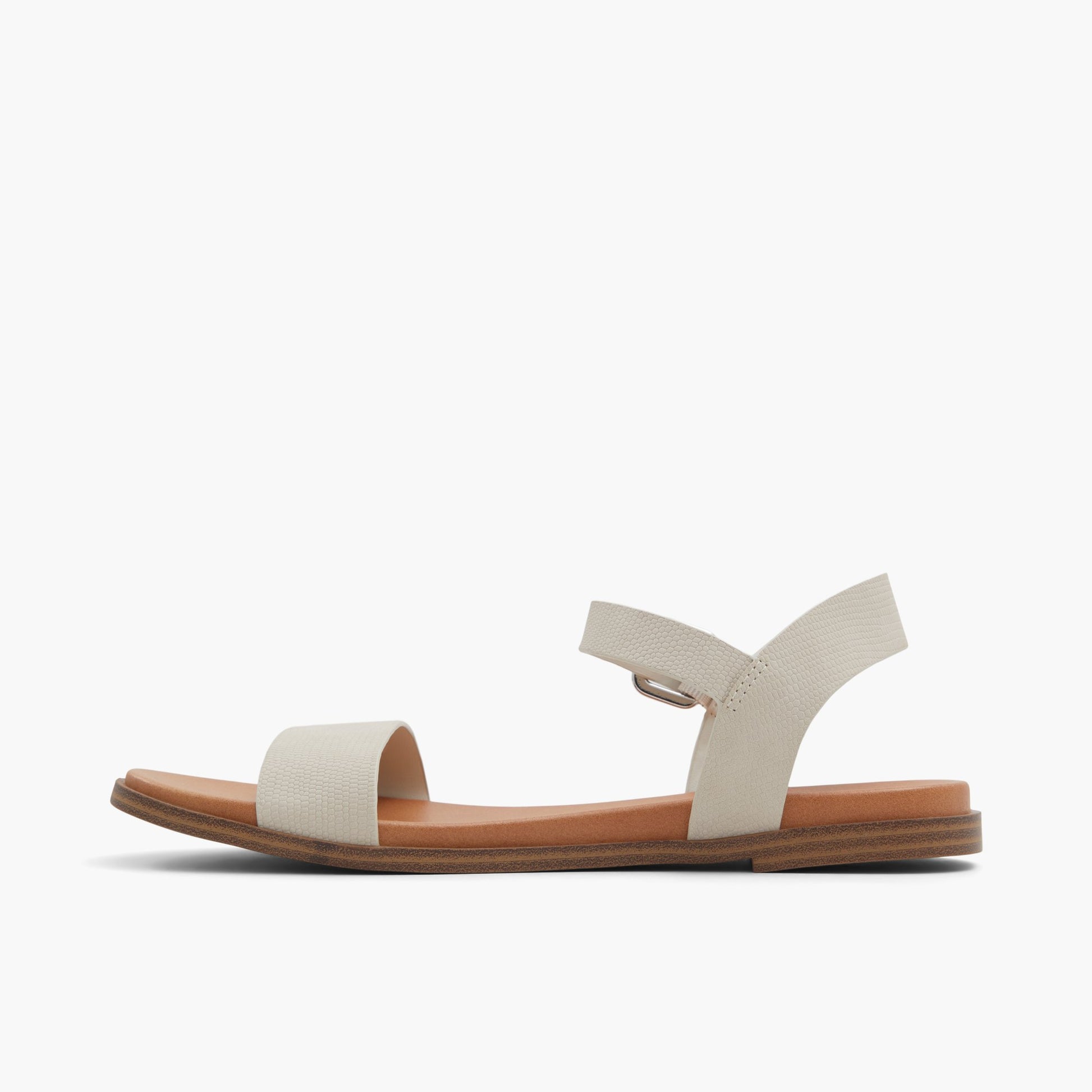 Side view of Light Grey Cassiane Sandals