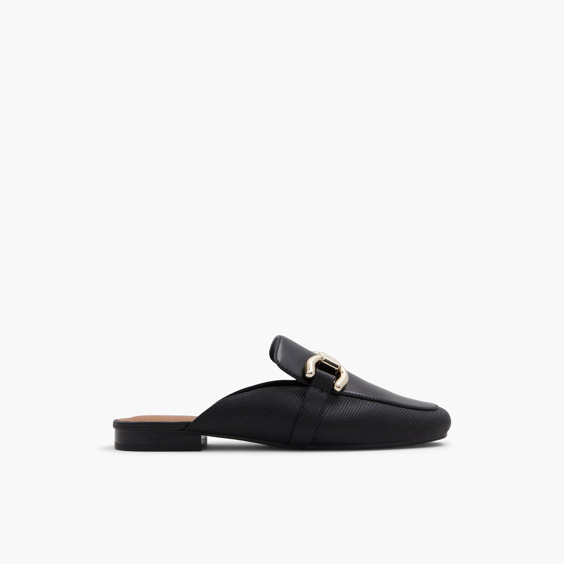 Main View of Black Alizee Mules loafers for Womens