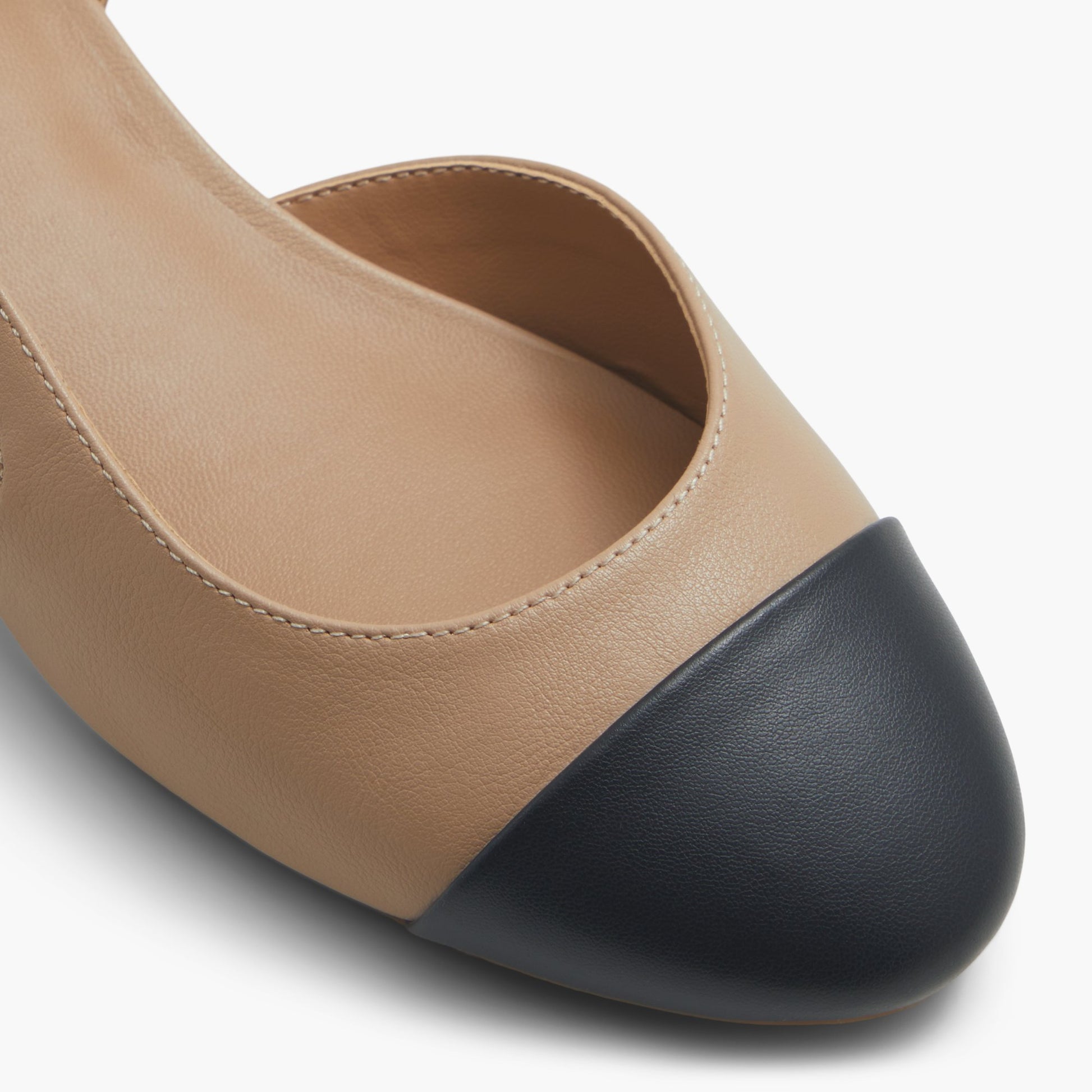 Close-up of the Other Beige Sofiia Low heel pumps