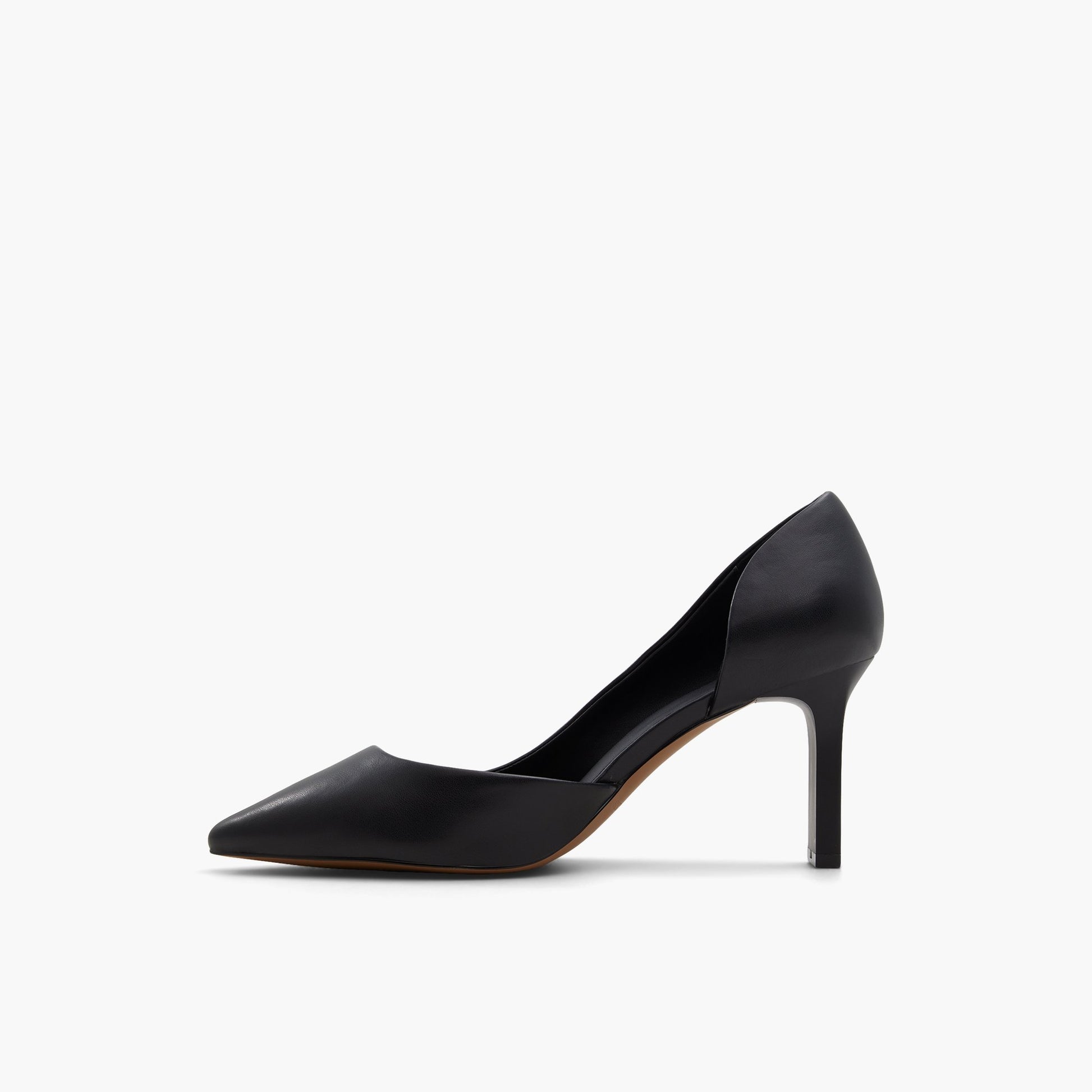 Side view of Open Black Ninaaa High heel pumps