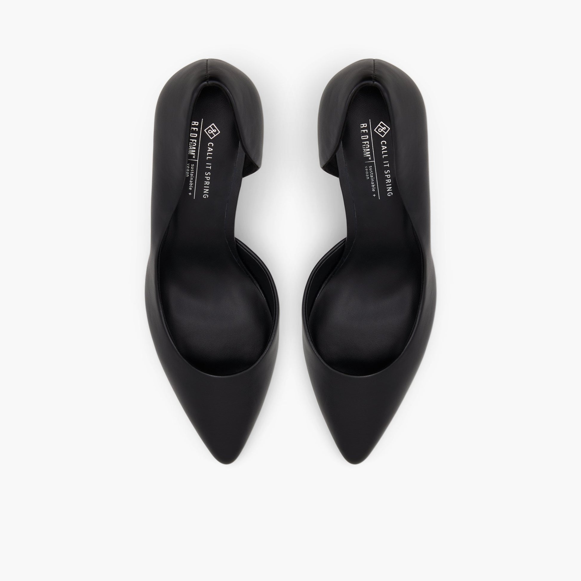 Top-down view of the Open Black Ninaaa High heel pumps