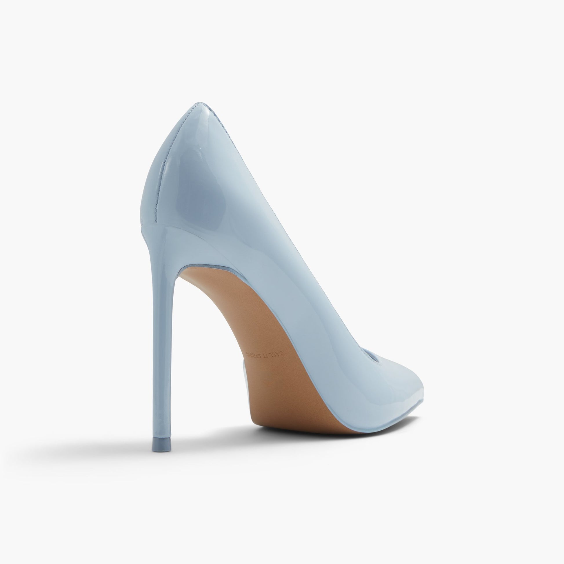 Three-quarter angle of Light blue Mesmerize High Heel Pumps's back side