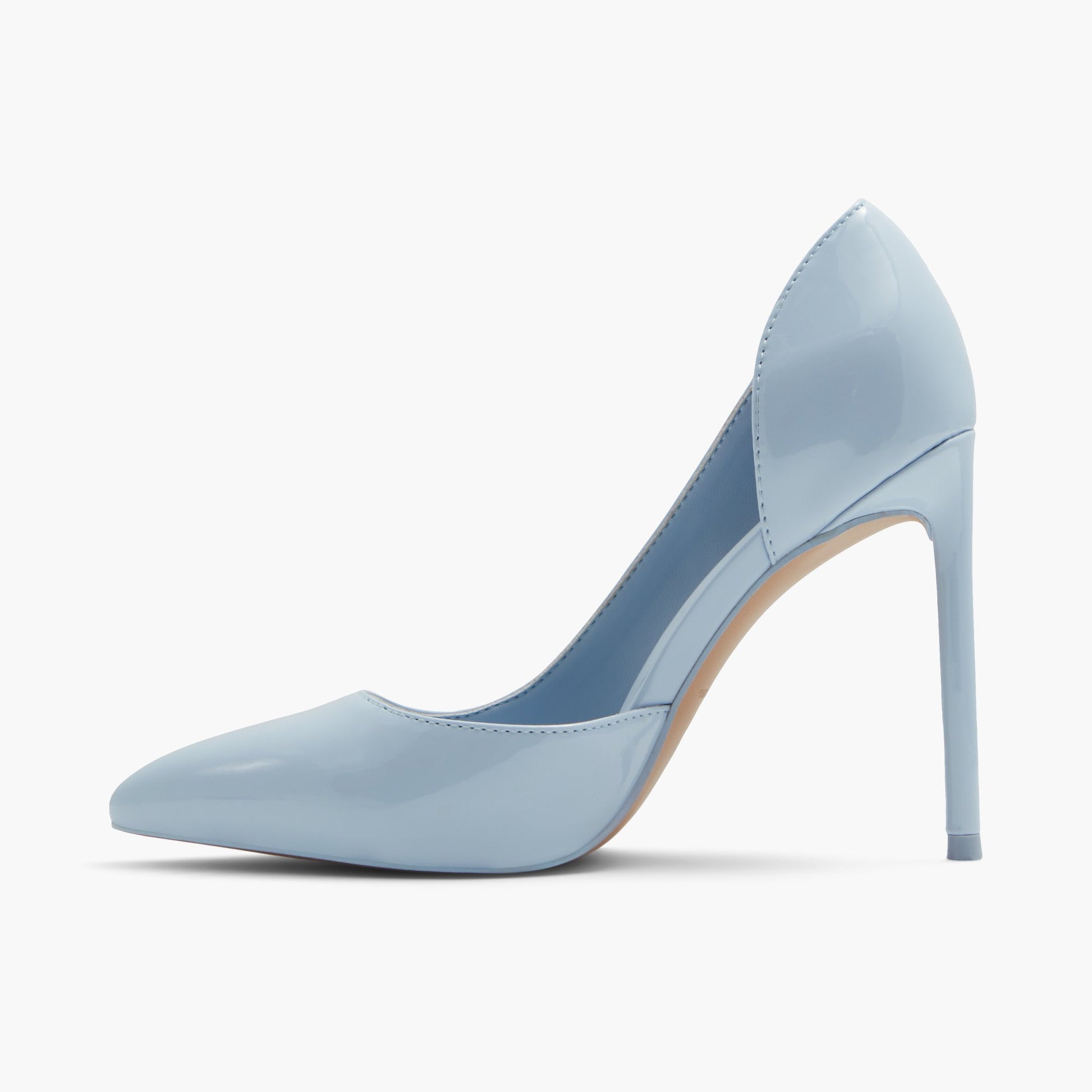 Side view of Light blue Mesmerize High Heel Pumps