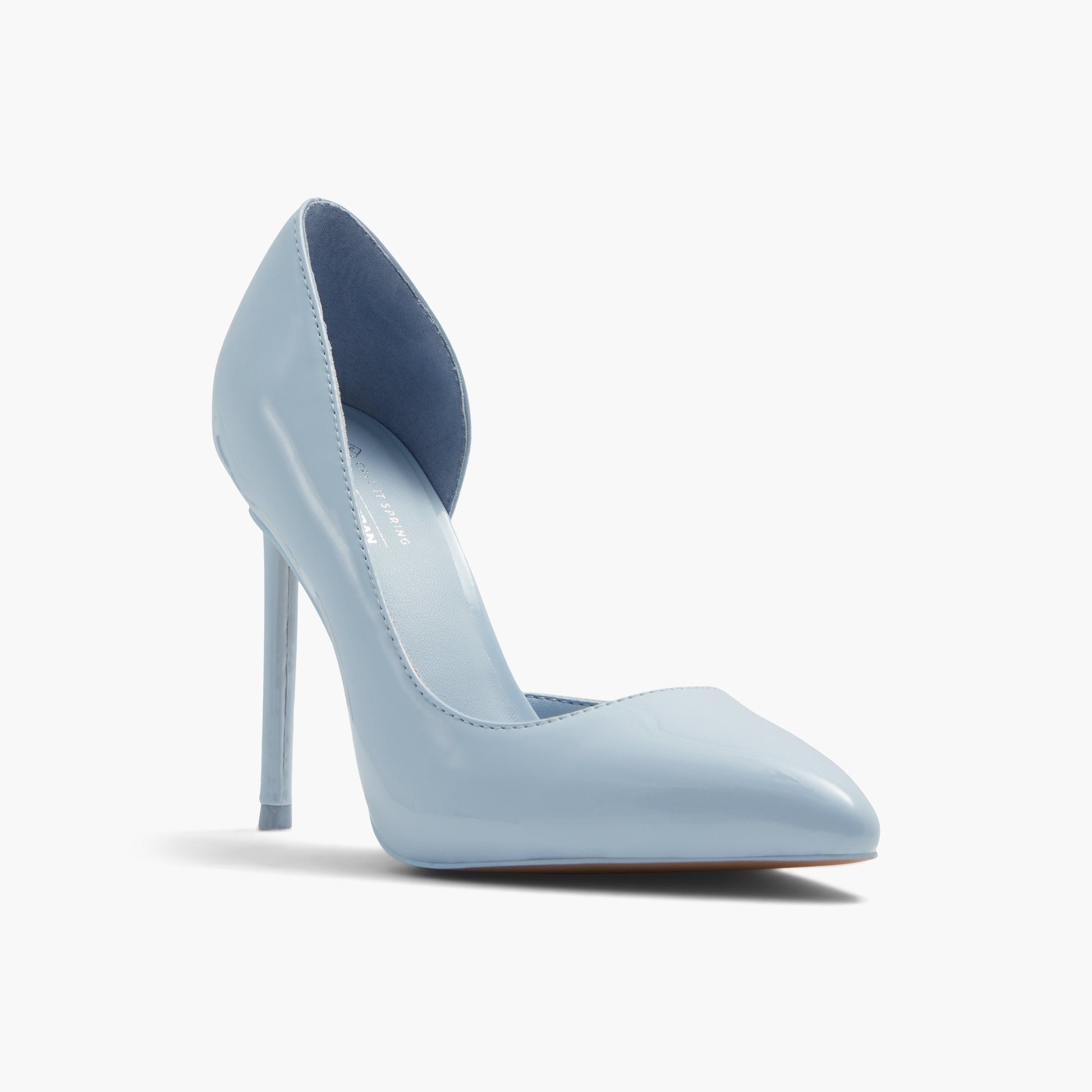 Three-quarter angle of Light blue Mesmerize High Heel Pumps's front side
