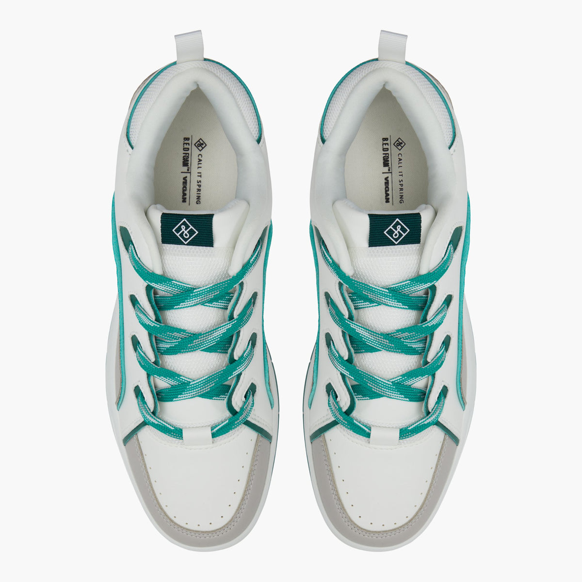 Vue de dessus de la Vert Orione Sneakers bas