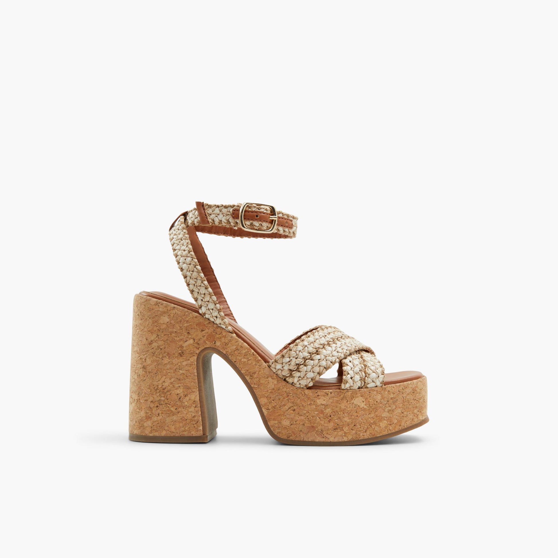 Test FR:Main View of Naturel Alanii Sandales massives à talons hauts for Femmes