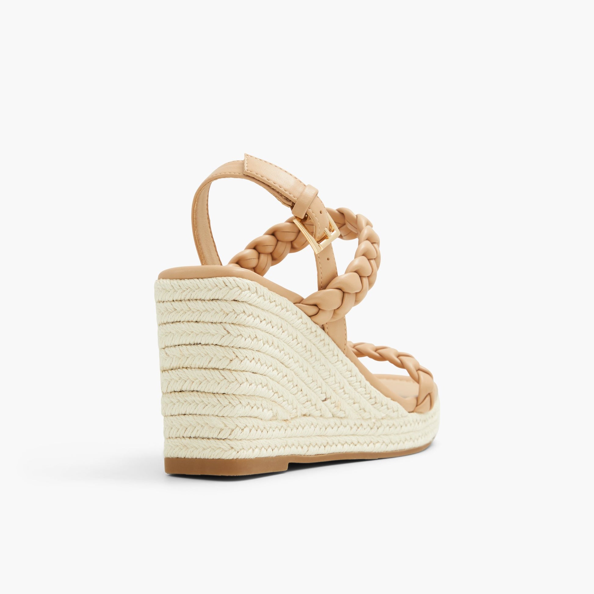 Three-quarter angle of Bone Siennah High heel chunky platform sandals's back side
