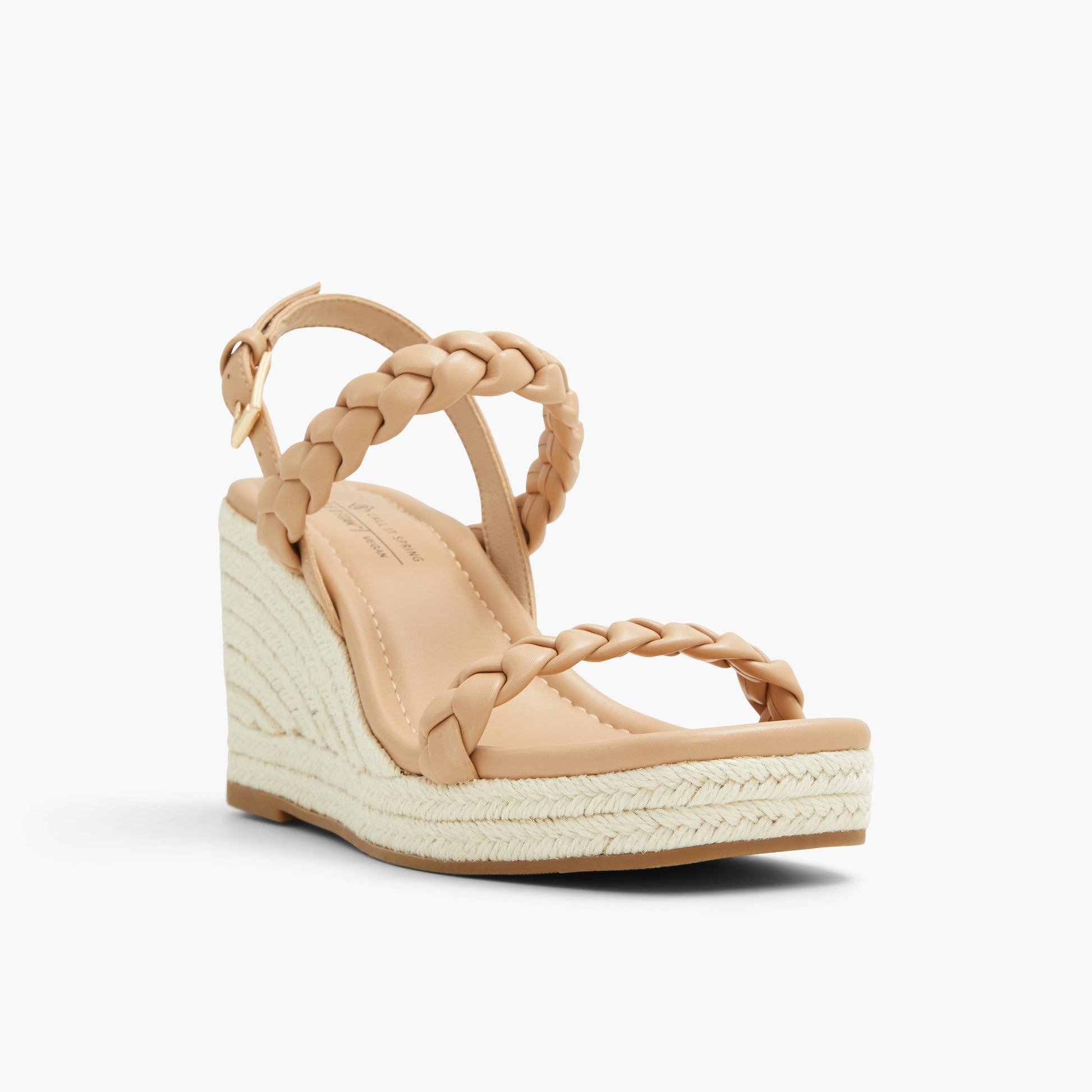 Three-quarter angle of Bone Siennah High heel chunky platform sandals's front side