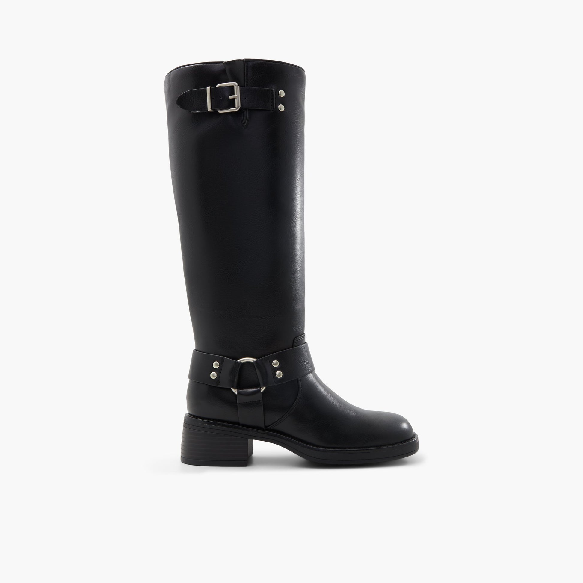 Main View of Other Black Ryker Moto Tall Boots for Womens