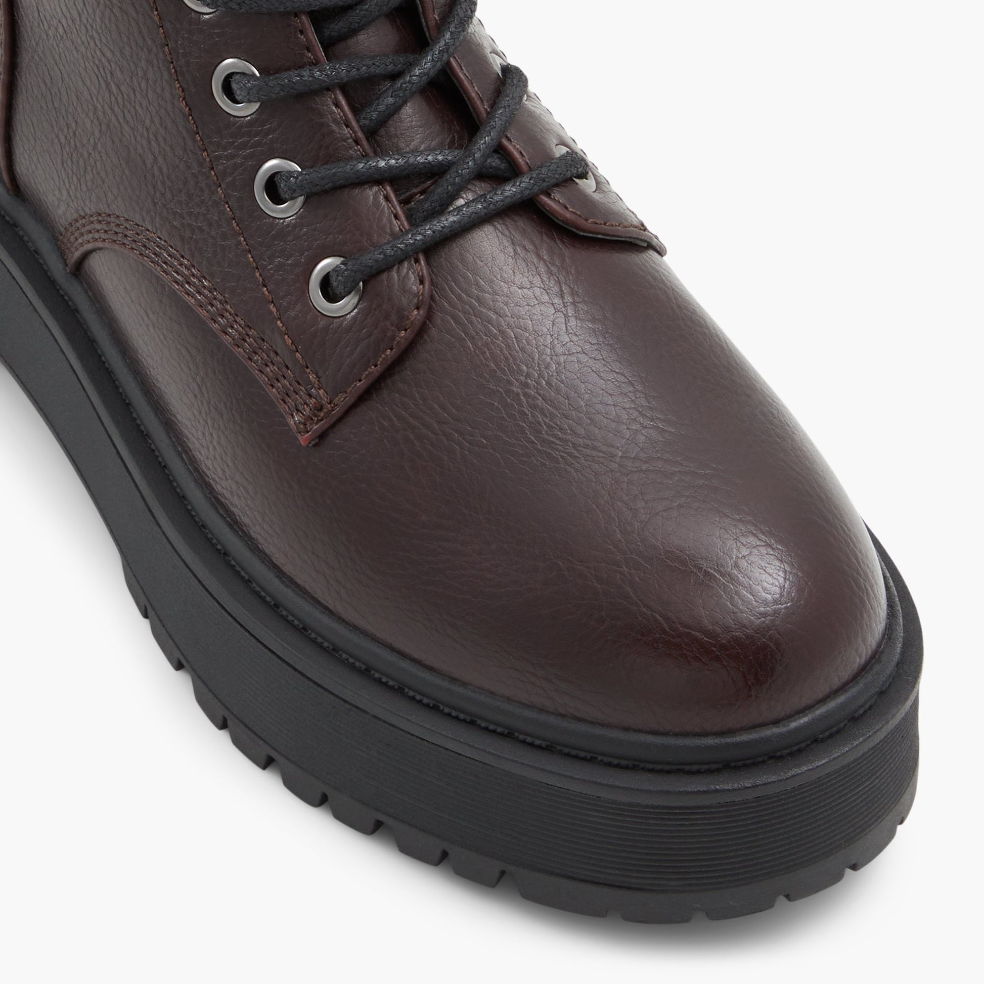 Close-up of the Bordo Jadyn Combat Ankle Boots