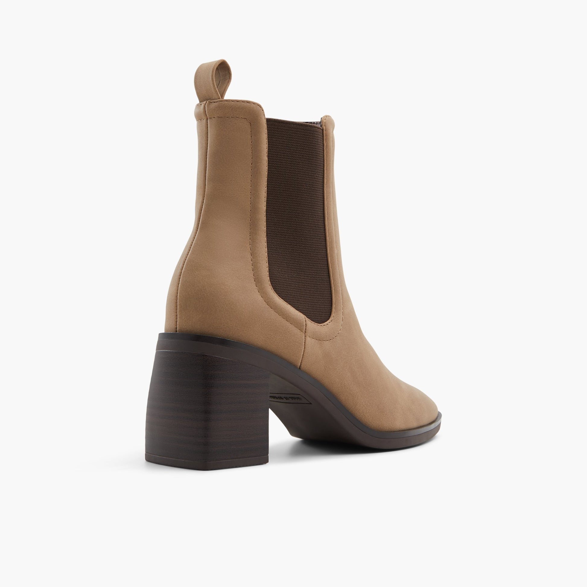 Test FR:Three-quarter angle of Autre Gris Kenzi Bottes Chelsea à talon bloc's back side