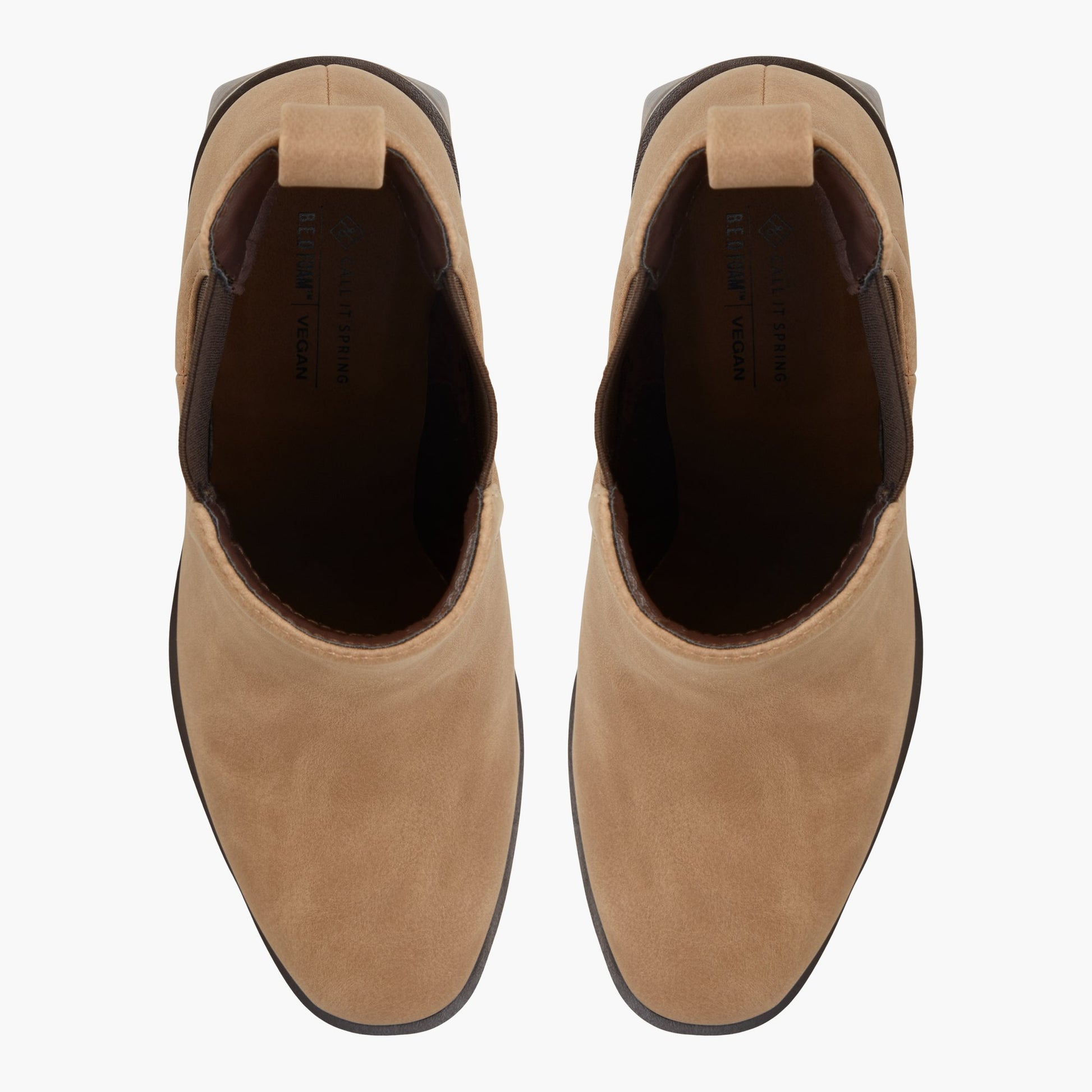 Test FR:Top-down view of the Autre Gris Kenzi Bottes Chelsea à talon bloc