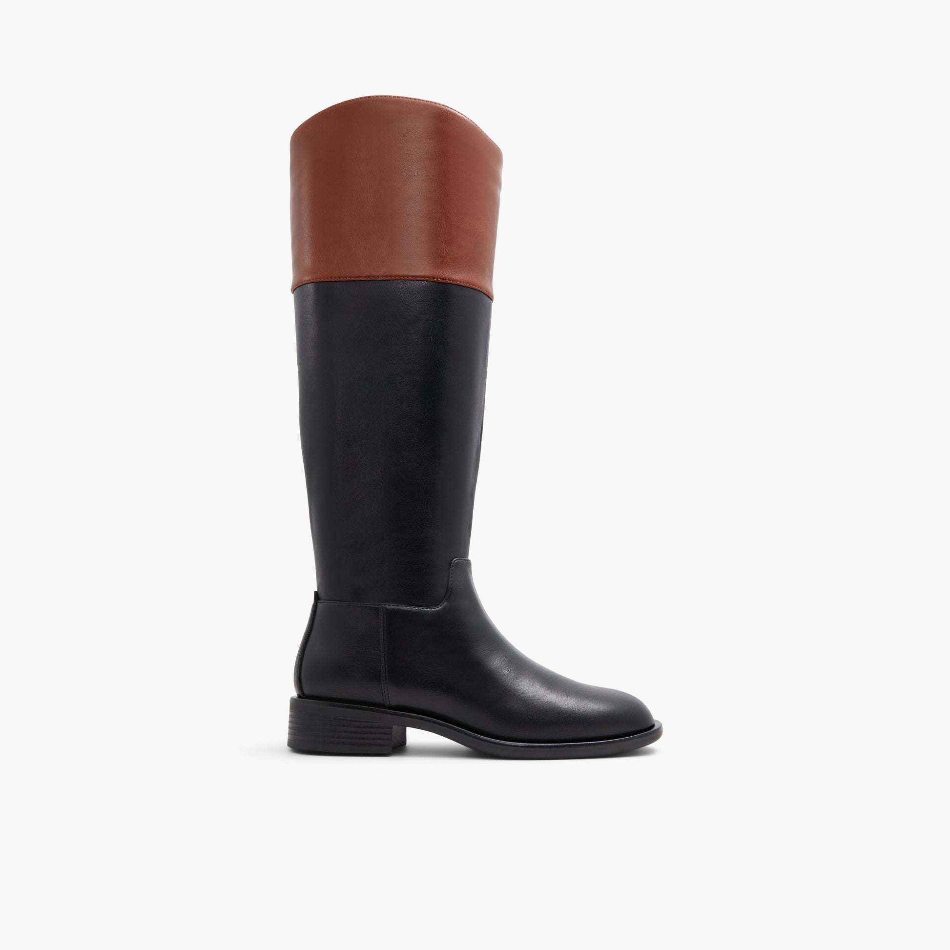 Test FR:Main View of Noir Multi Juliiette Tall Riding Boots for Femmes