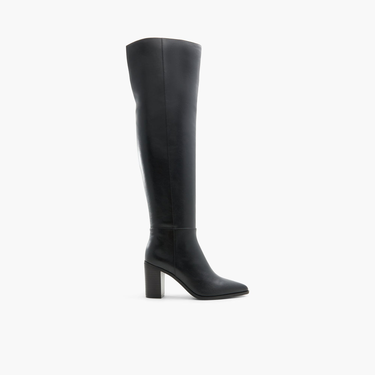 Main View of Black Caralina Over The Knee Boots for Womens