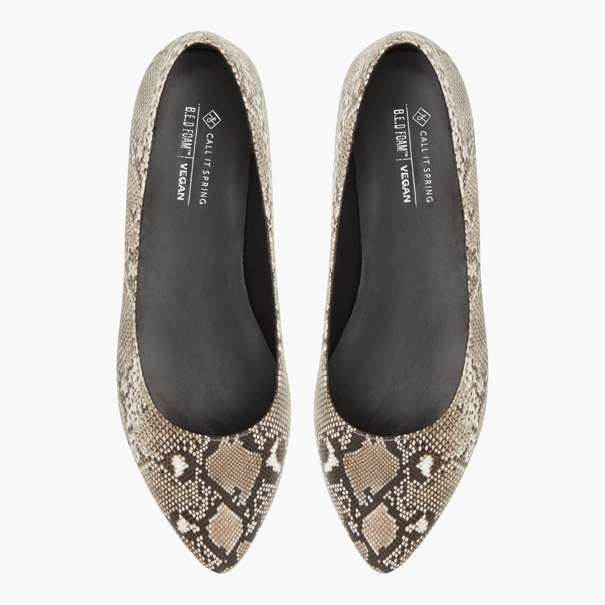 Test FR:Top-down view of the S/B Naturel Cathryn Ballerines