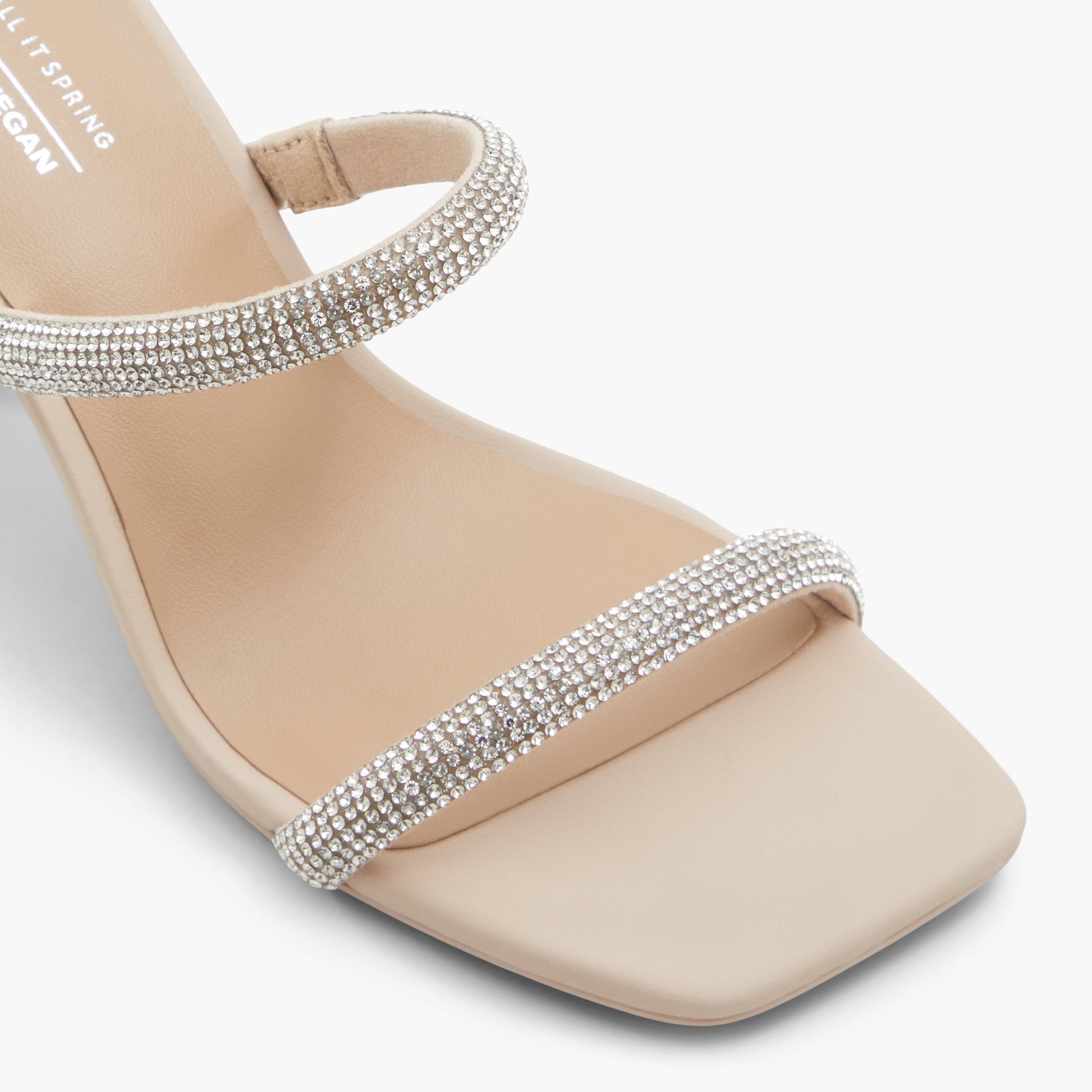 Close-up of the Bone Dorothyy High Heeled Mule Sandal