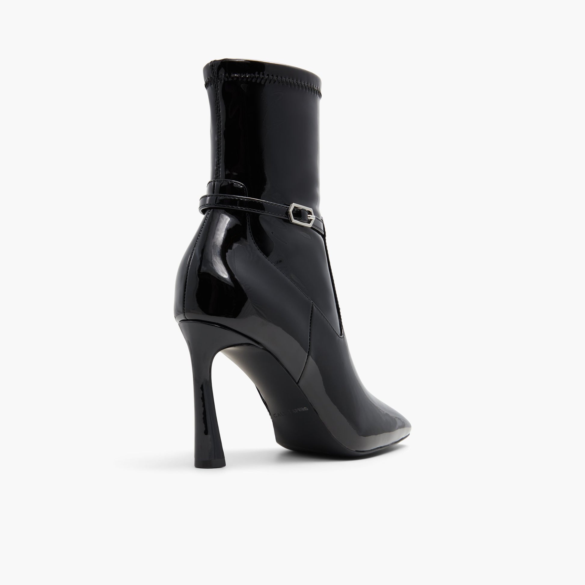 Three-quarter angle of Other Black Emilya High Heel Ankle Boots's back side