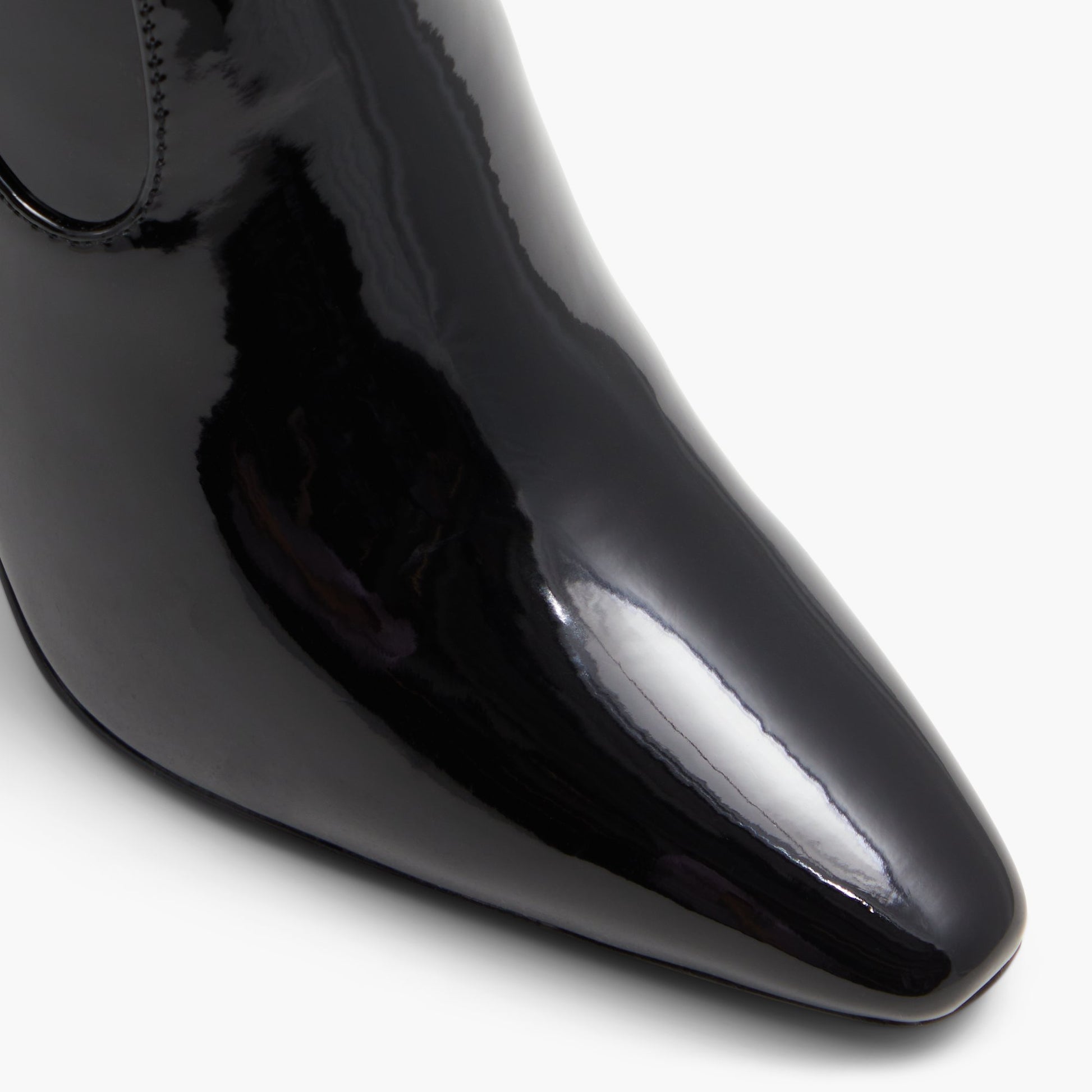 Close-up of the Other Black Emilya High Heel Ankle Boots