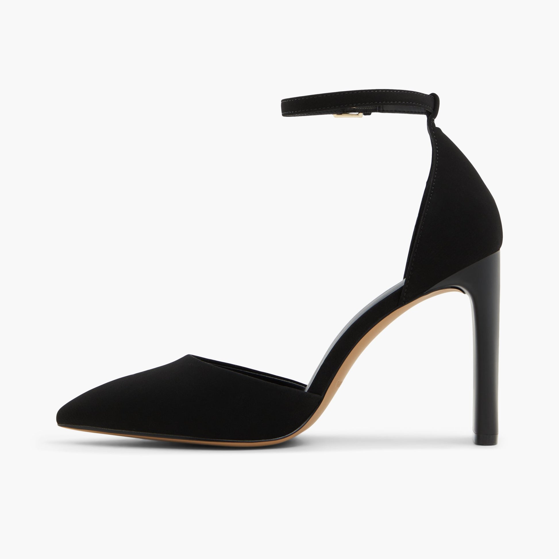 Test FR:Side view of Noir Kimmie Escarpins à talons hauts