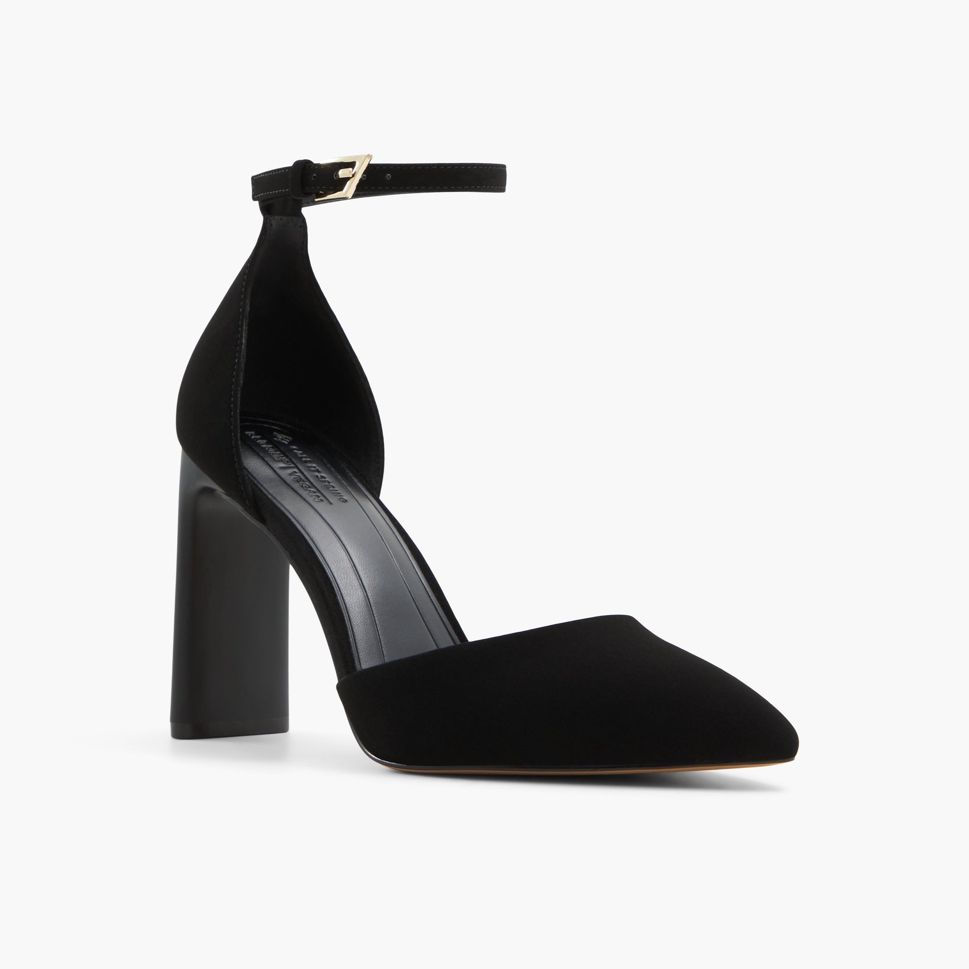 Test FR:Three-quarter angle of Noir Kimmie Escarpins à talons hauts's front side