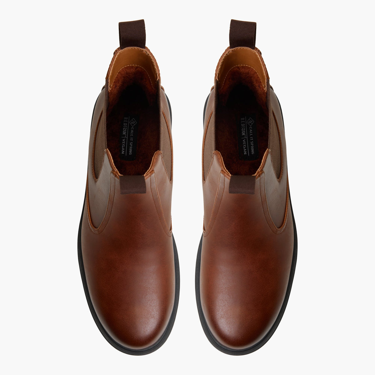 Vue de dessus de la Tan Ashtonn Bottes chelsea