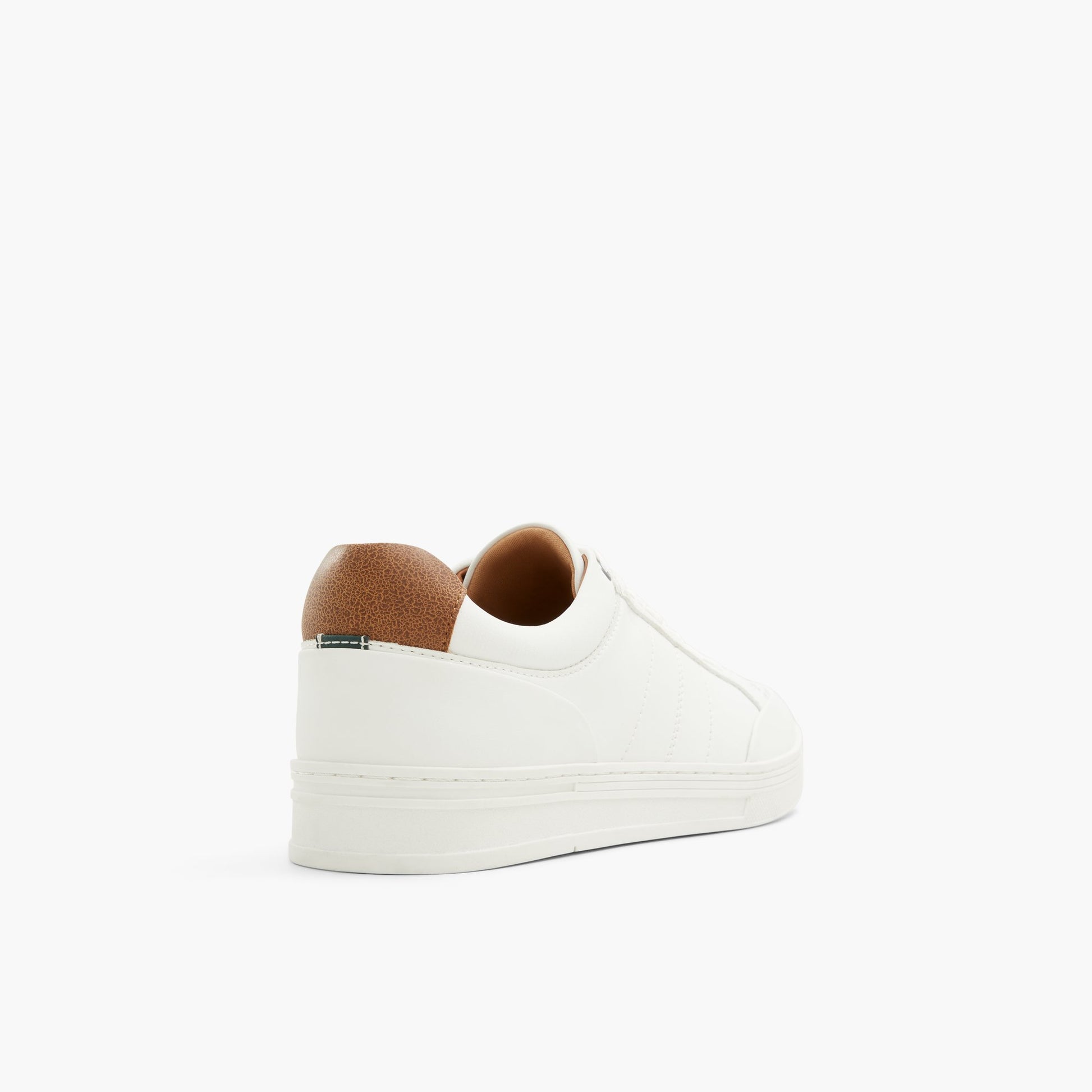 Three-quarter angle of White Dunkirk Low-top Sneakers's back side