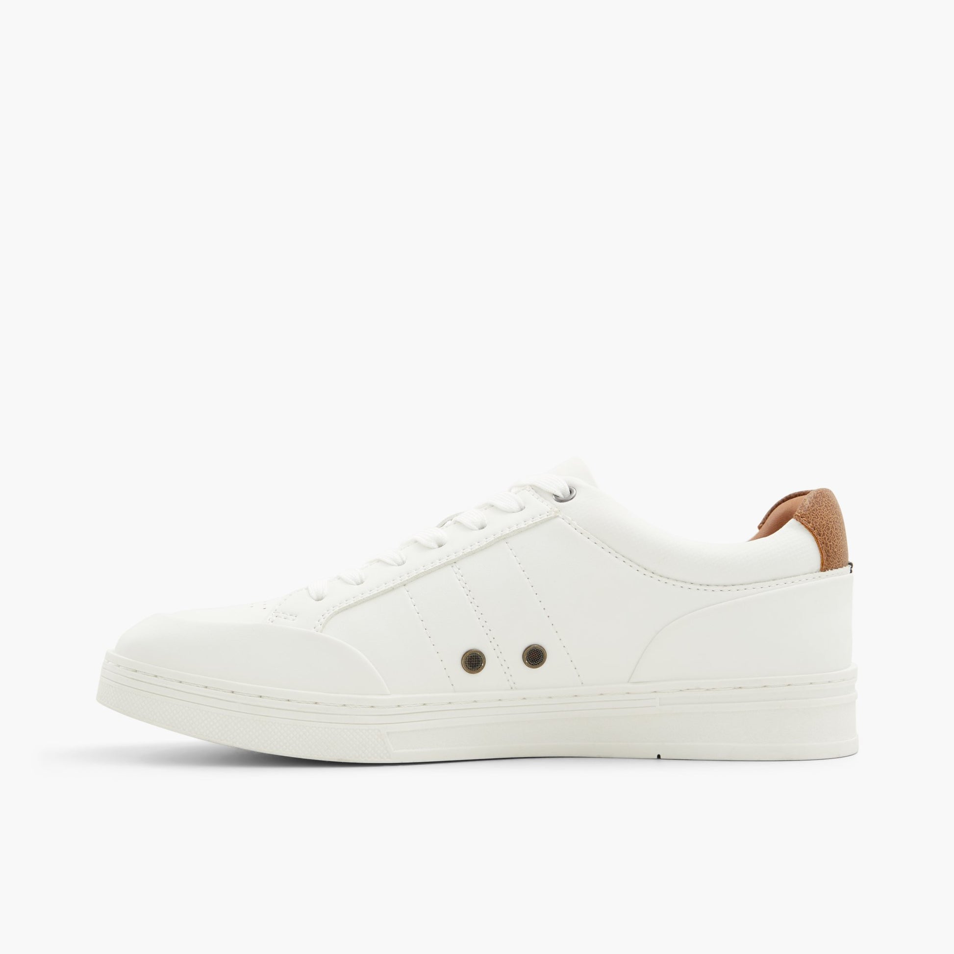 Side view of White Dunkirk Low-top Sneakers