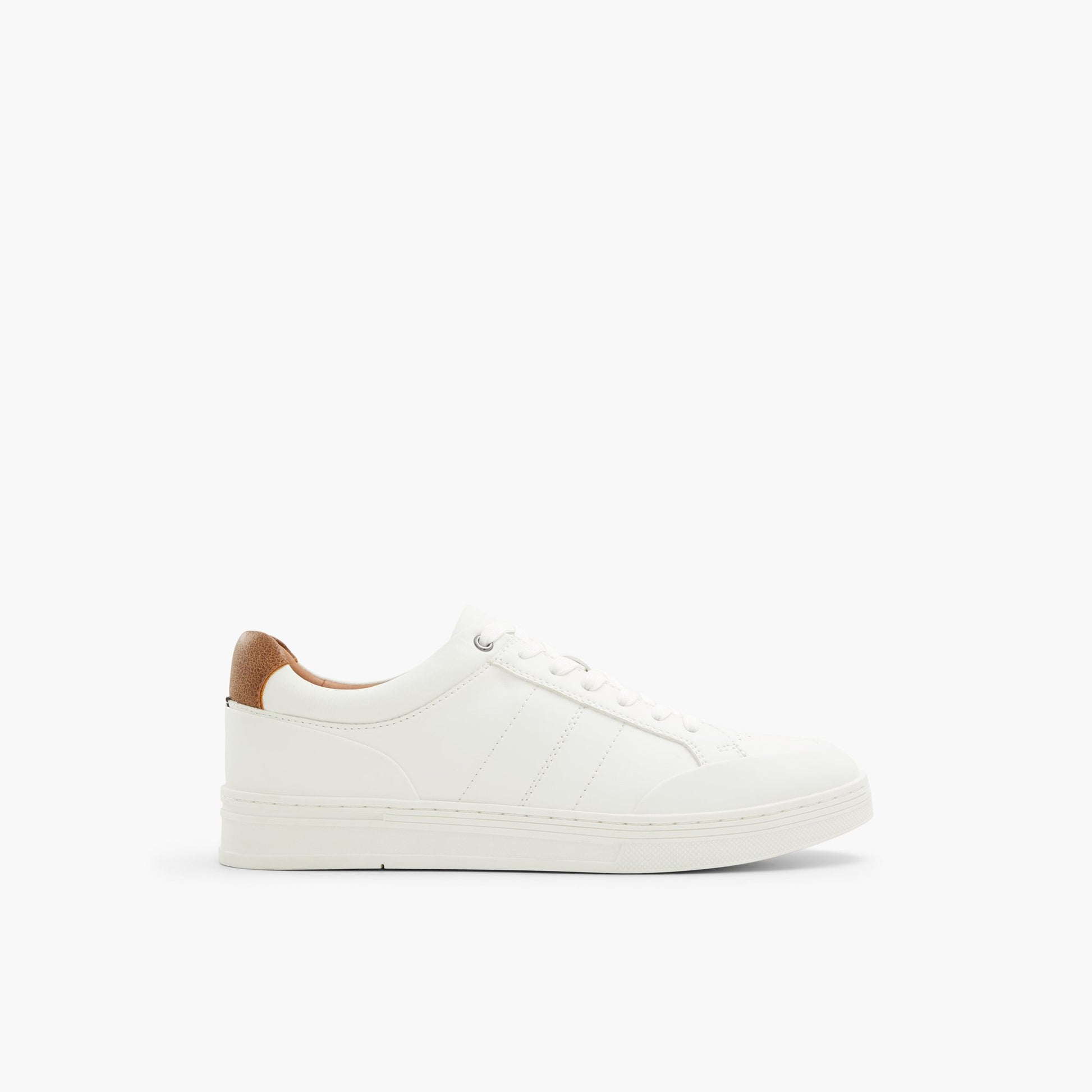 Main View of White Dunkirk Low-top Sneakers for Mens