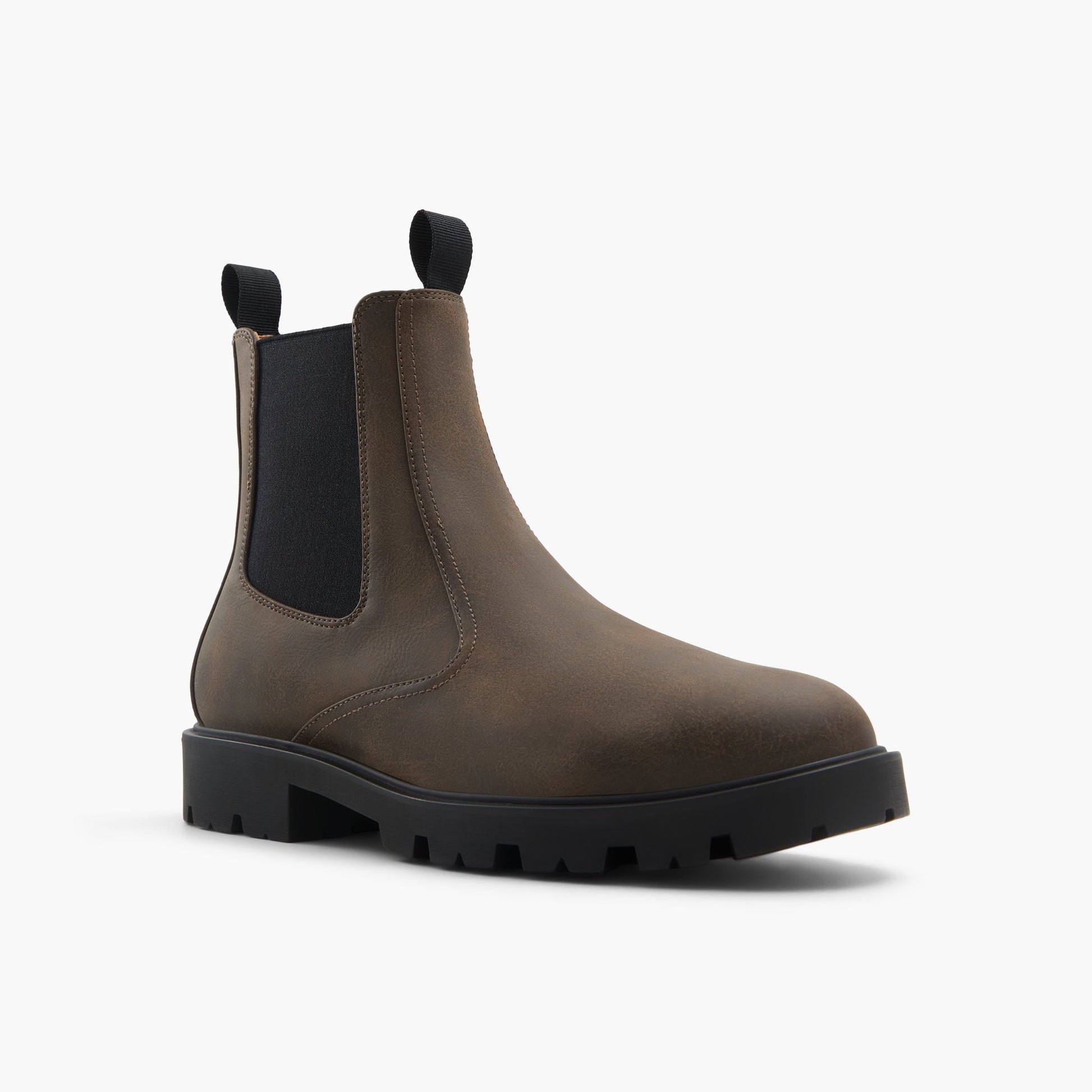 Three-quarter angle of Brown Ashtonn Chelsea Boots's front side