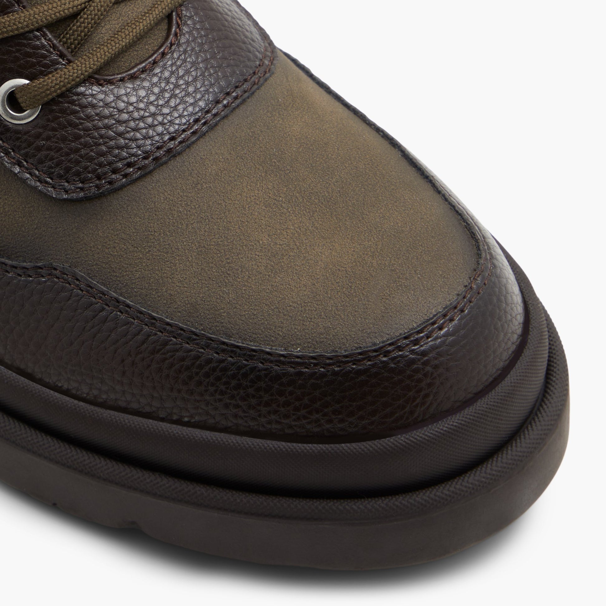 Test FR:Close-up of the Marron Matheson Combat Boots