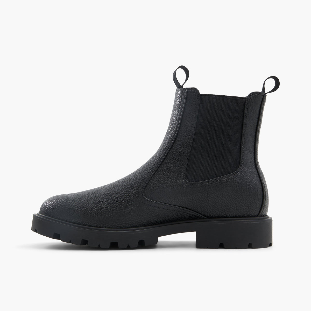 Side view of Black Ashtonn Chelsea Boots