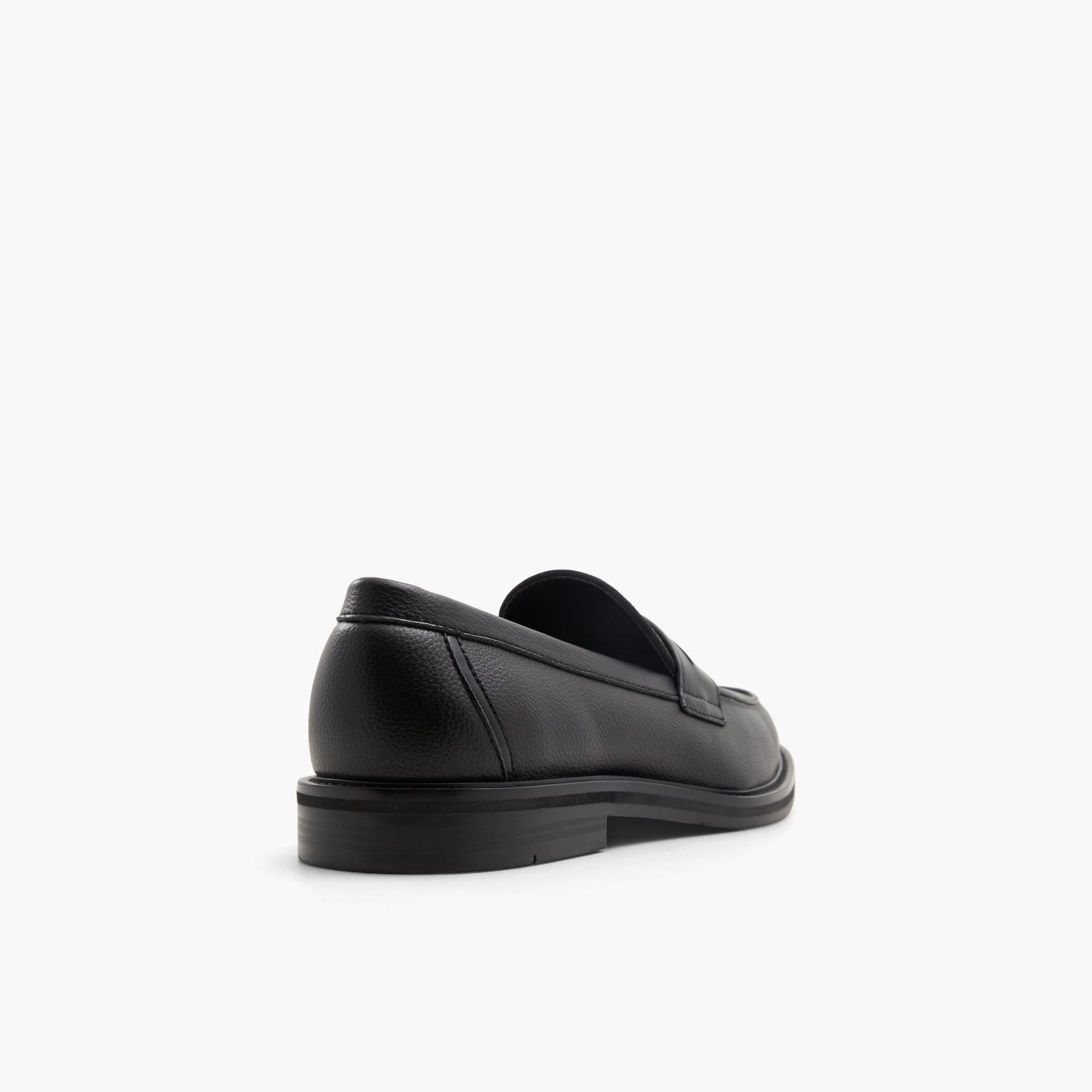 Three-quarter angle of Black Hayward Loafers's back side
