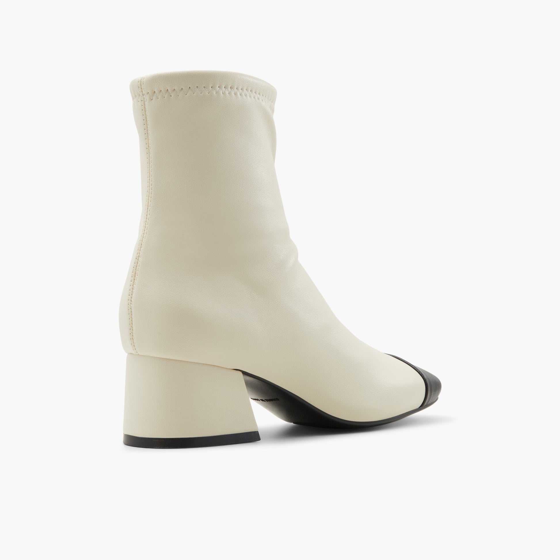 Three-quarter angle of Ice Maudee Block Heel Ankle Boots's back side